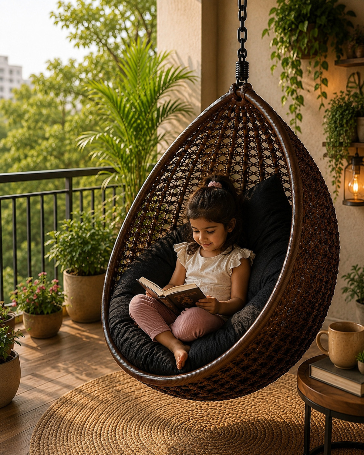 Image of SwingNest Swing Nest Hammock Swing Chair without Stand for adult Swing for Balcony Steel Large Swing