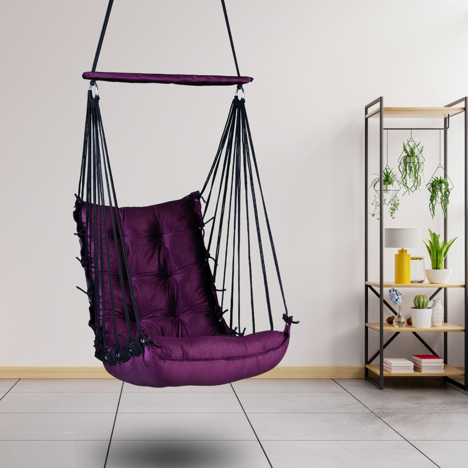 Image of Curio Centre Soft Cotton Hammock Hanging Swing Chair /Swing for Adult /Hammock Swing for Home Cotton Hammock