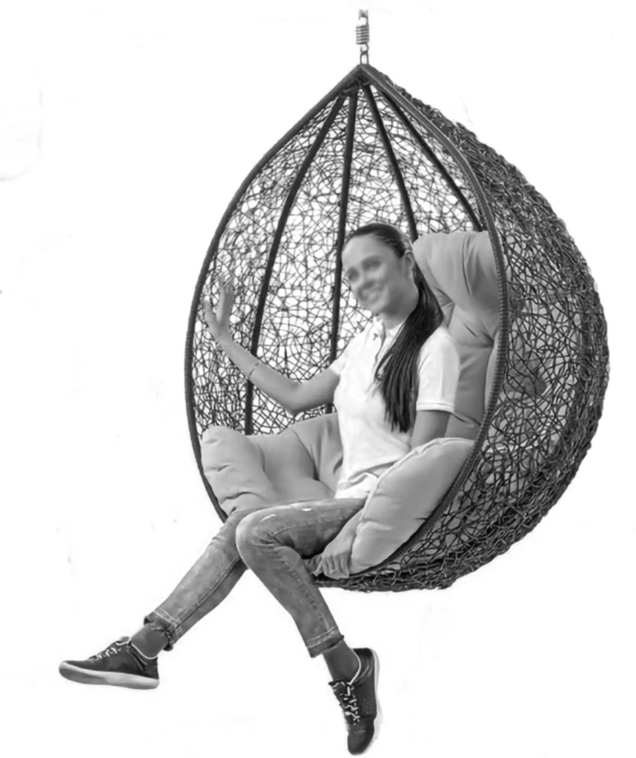 Image of MJ Furniture Nylon, Iron Large Swing