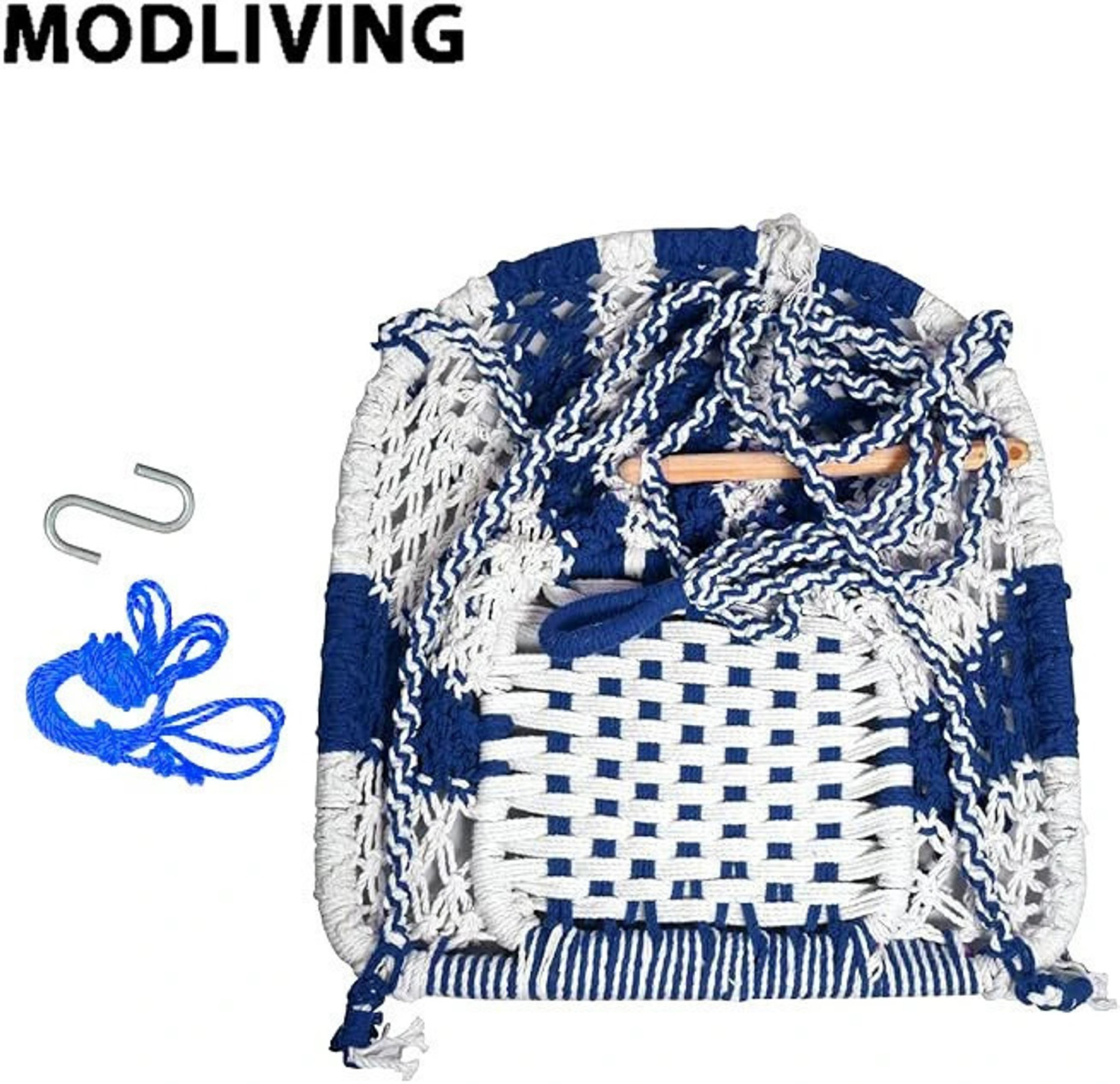 Image of MODLIVING D Shape Premium Swing Chair for Adult, Children Cotton Hammock