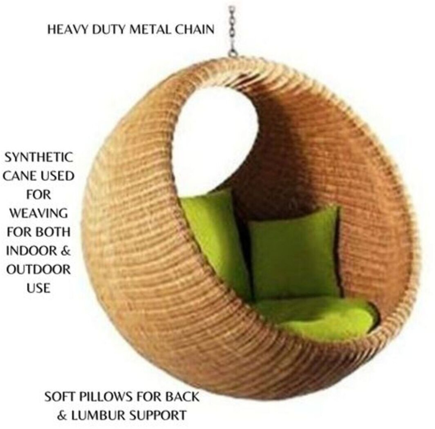 Image of AMOUR Montreal Polyresin Large Swing