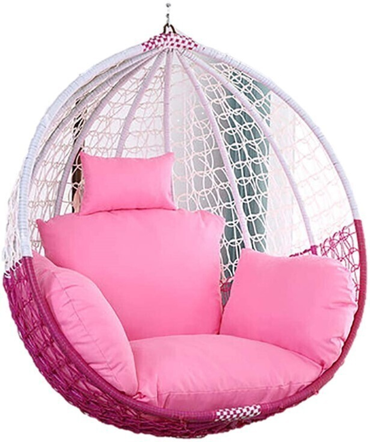 Image of msart Luxury Hammock Swing Hanging Swing Chair Swing for Adults Balcony Swing Steel Large Swing