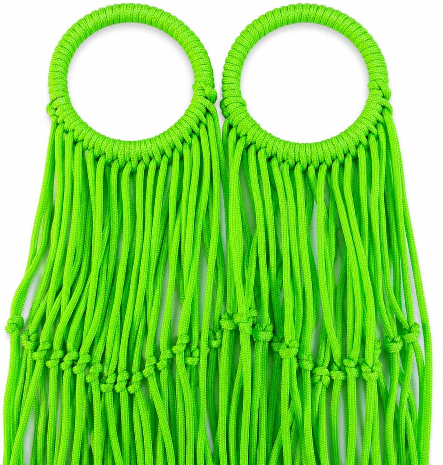 Image of TEETLEY Hammock Swing Net Jhula | Nylon Hanging Swing Chair for Adults & Kids Nylon Large Swing