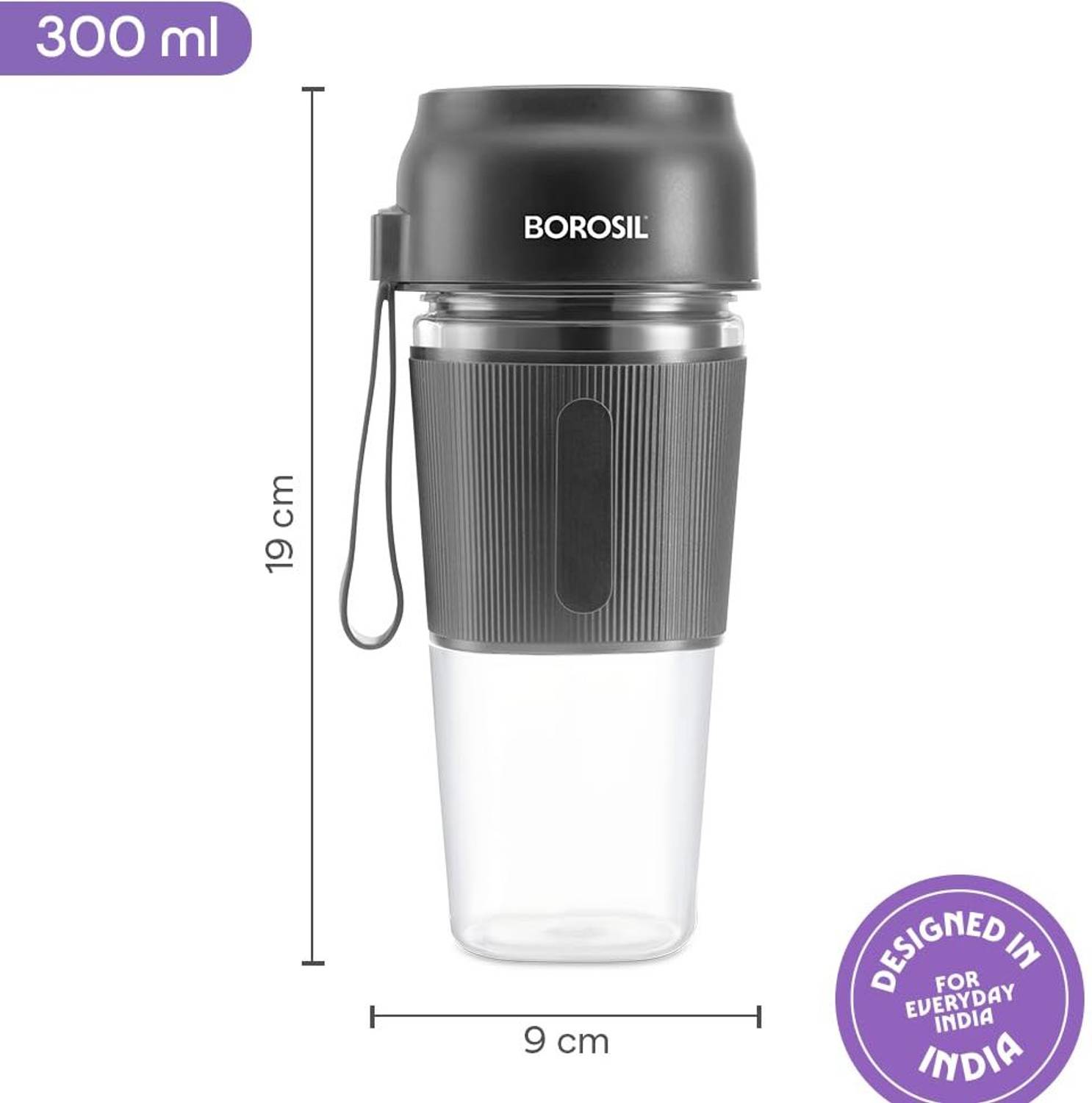 BOROSIL 50W Grey Hand Blender - Image 2