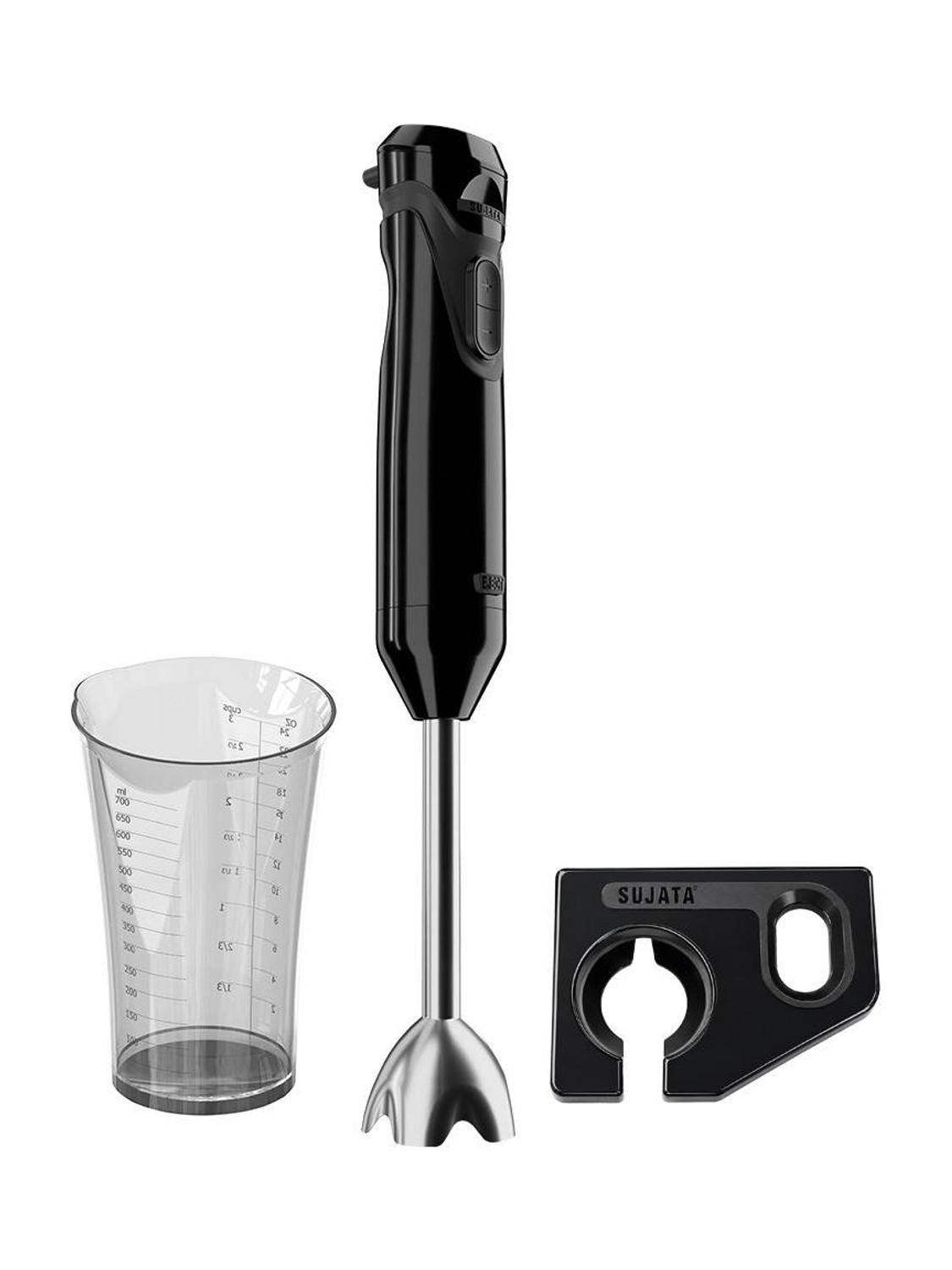 Image of SUJATA 600 W Black Hand Blender (Blendstick-Dual speed)