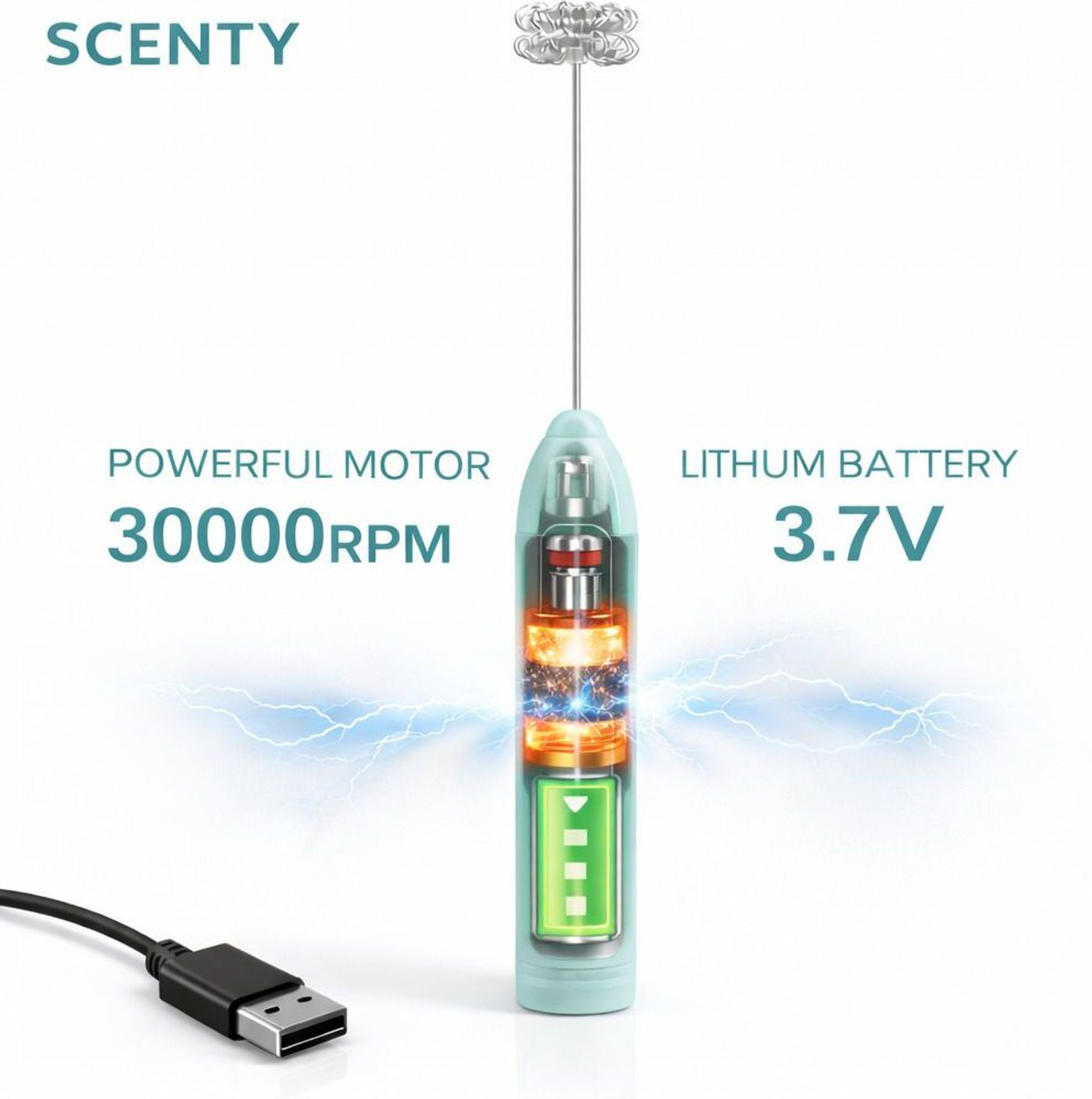Image of SCENTY 50 W Blue Hand Blender