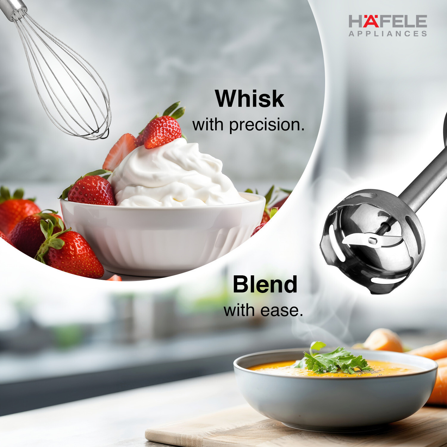 Image of Hafele 600 W Black Hand Blender