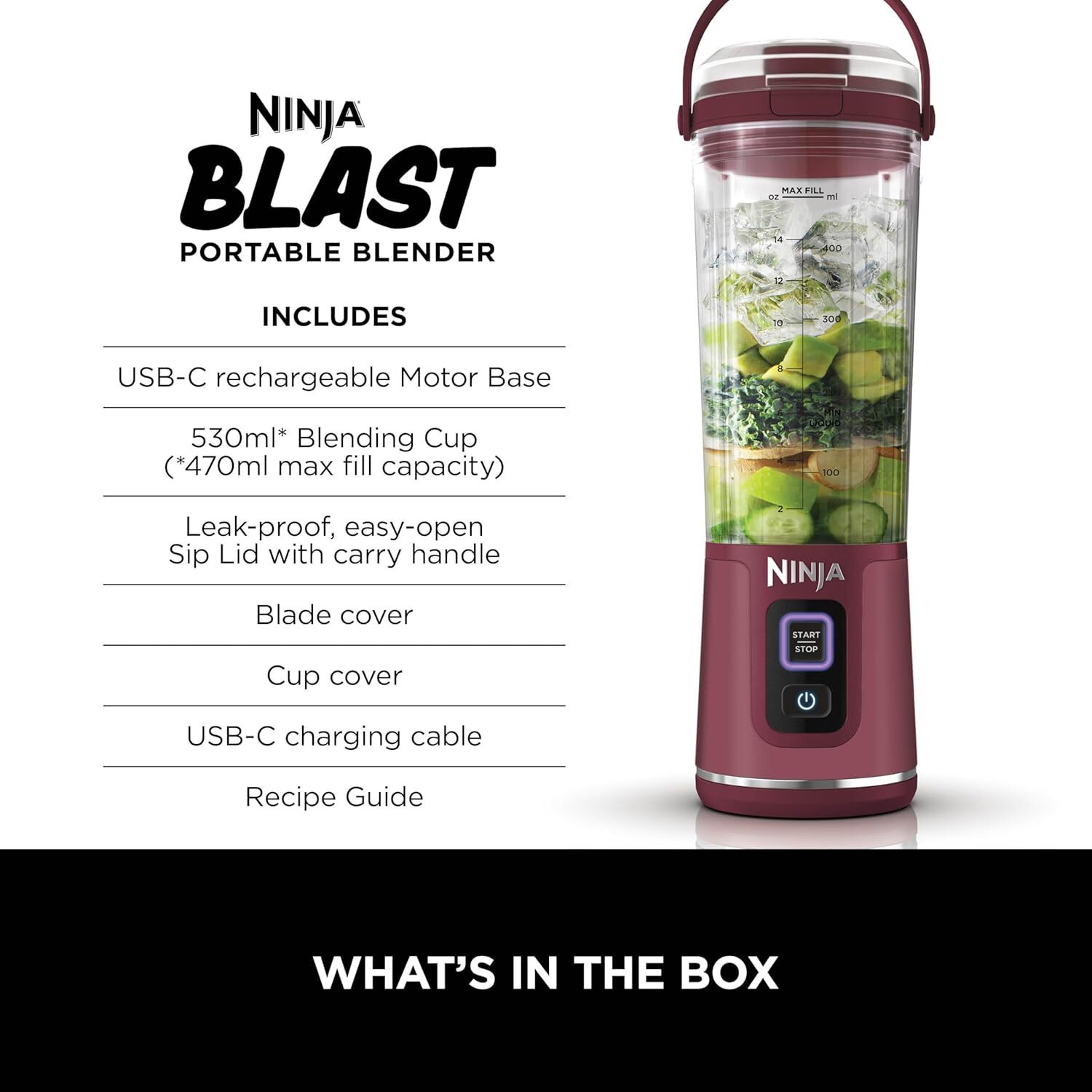 Image of Ninja Blast 150 W Juicer Mixer Grinder