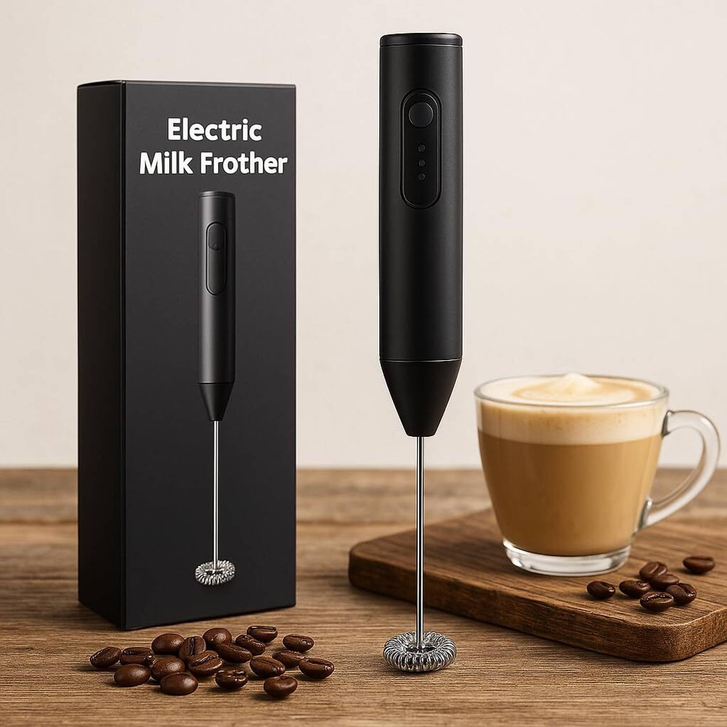 FINARO 3-Speed Electric Milk Frother - Image 3
