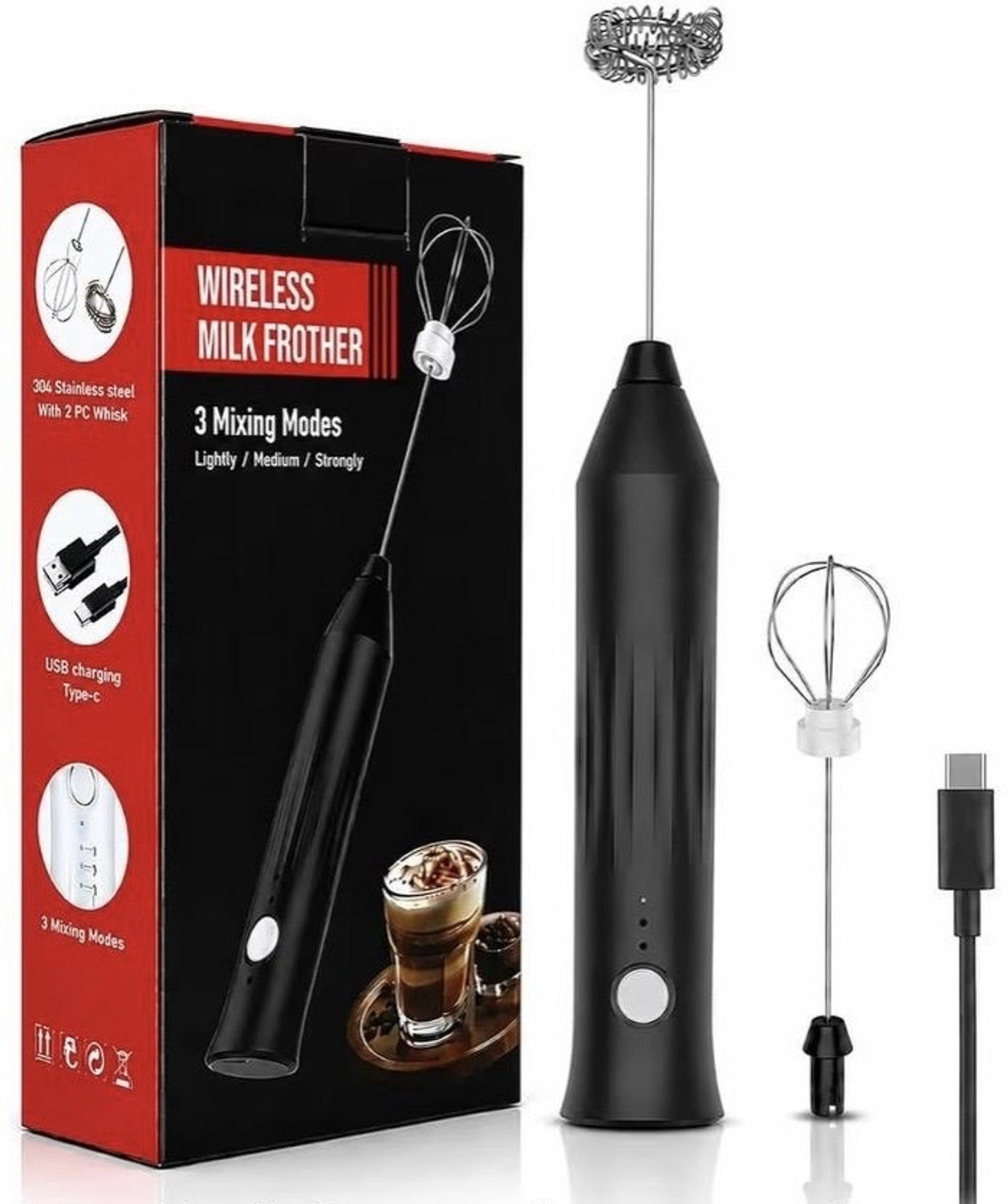 Image of Metal Etch 60 W Black Hand Blender, Electric Whisk, Stand Mixer