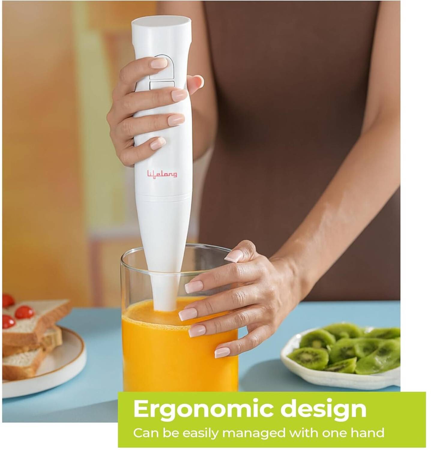 Lifelong 300W White Hand Blender - Image 4
