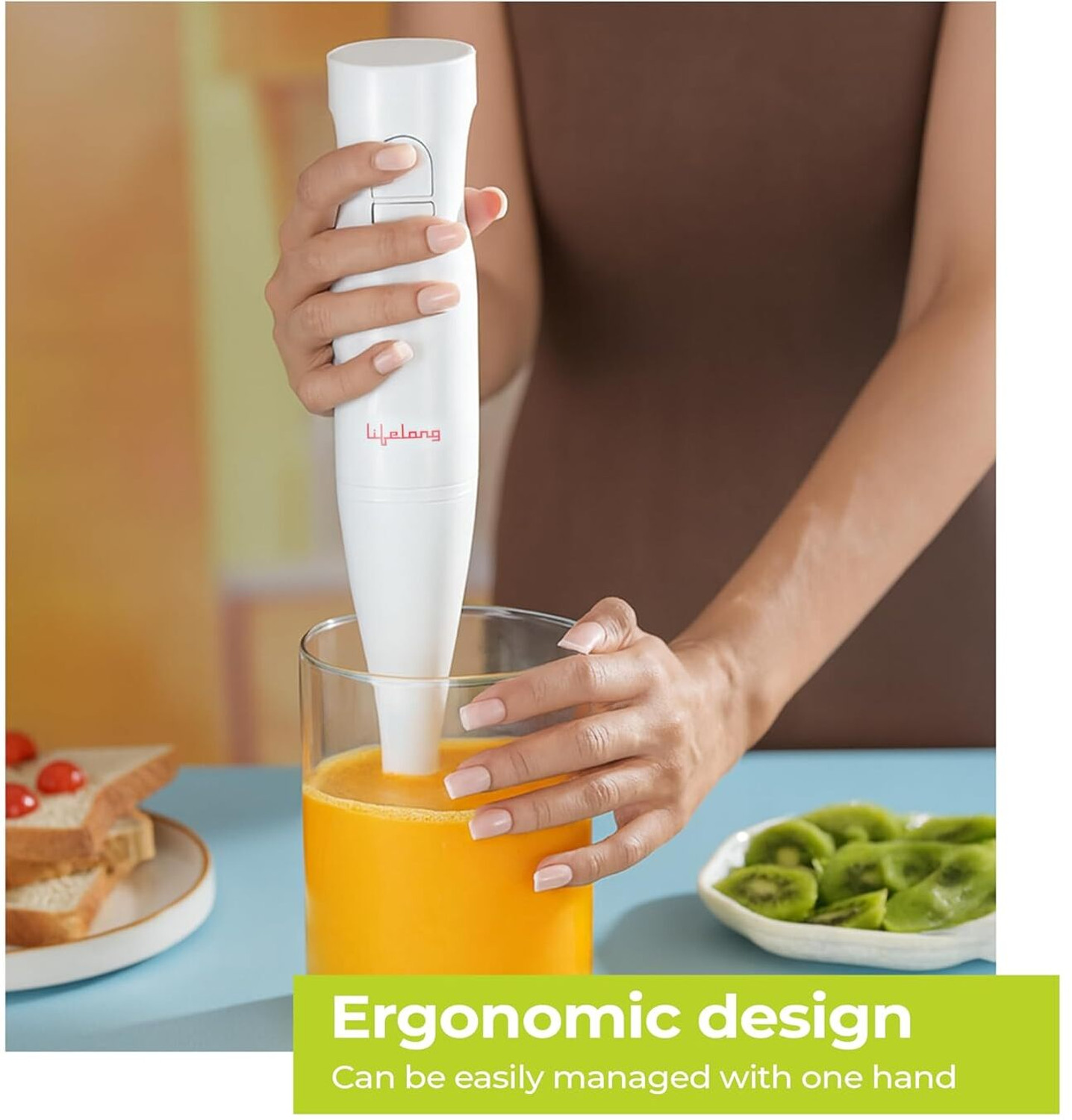 Image of Lifelong 300 W White Hand Blender