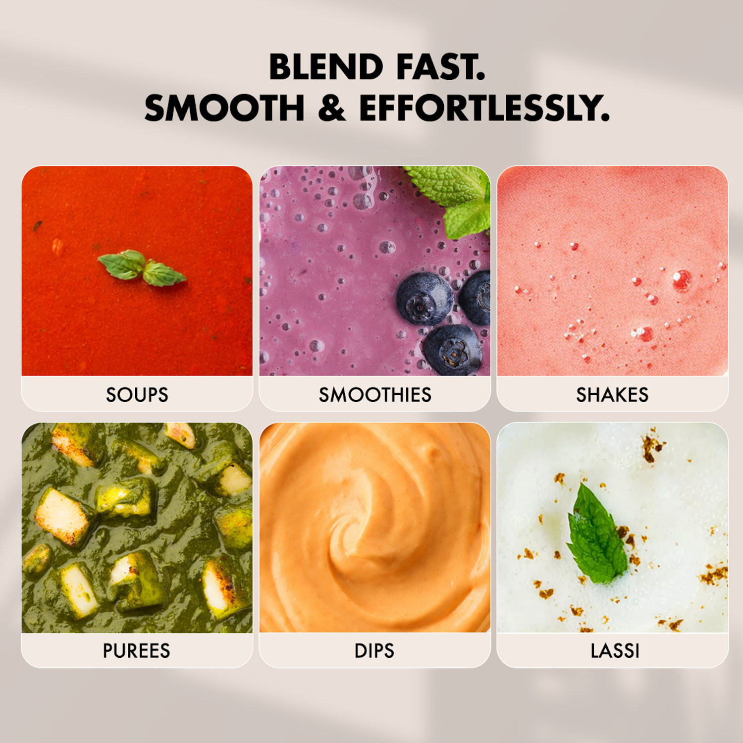 Image of SUJATA 600 W Black Hand Blender (Blendstick-Dual speed)