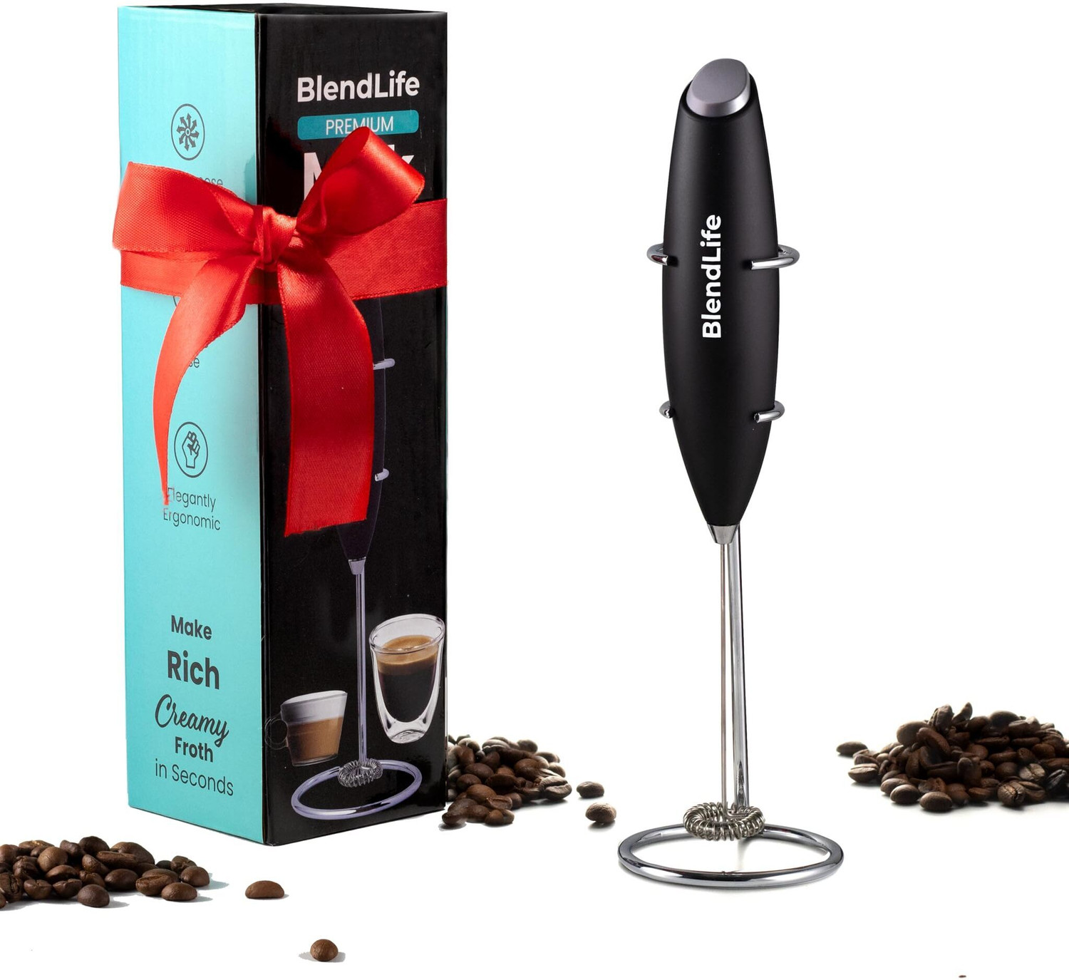 Image of BlendLife 50 W Black Electric Whisk, Hand Blender