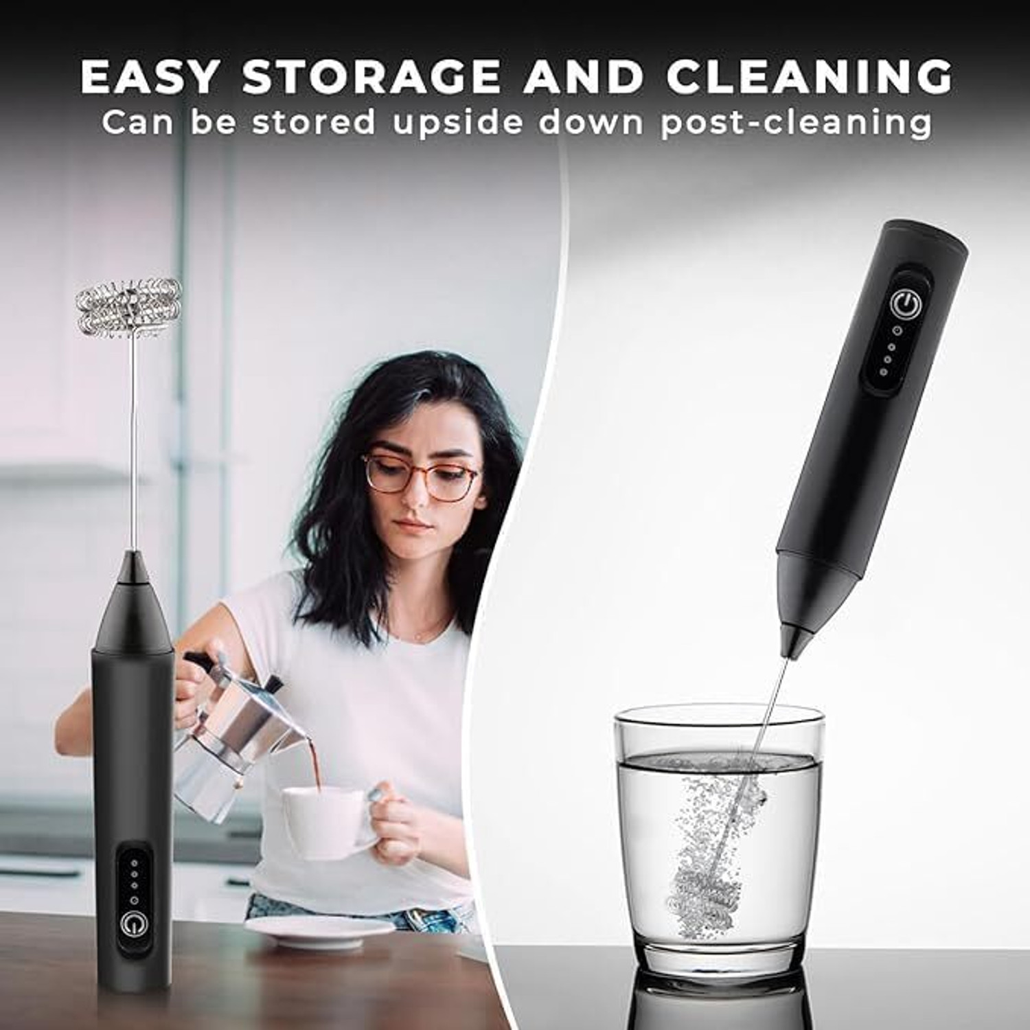 Image of Lunvix 50 W Black Hand Blender