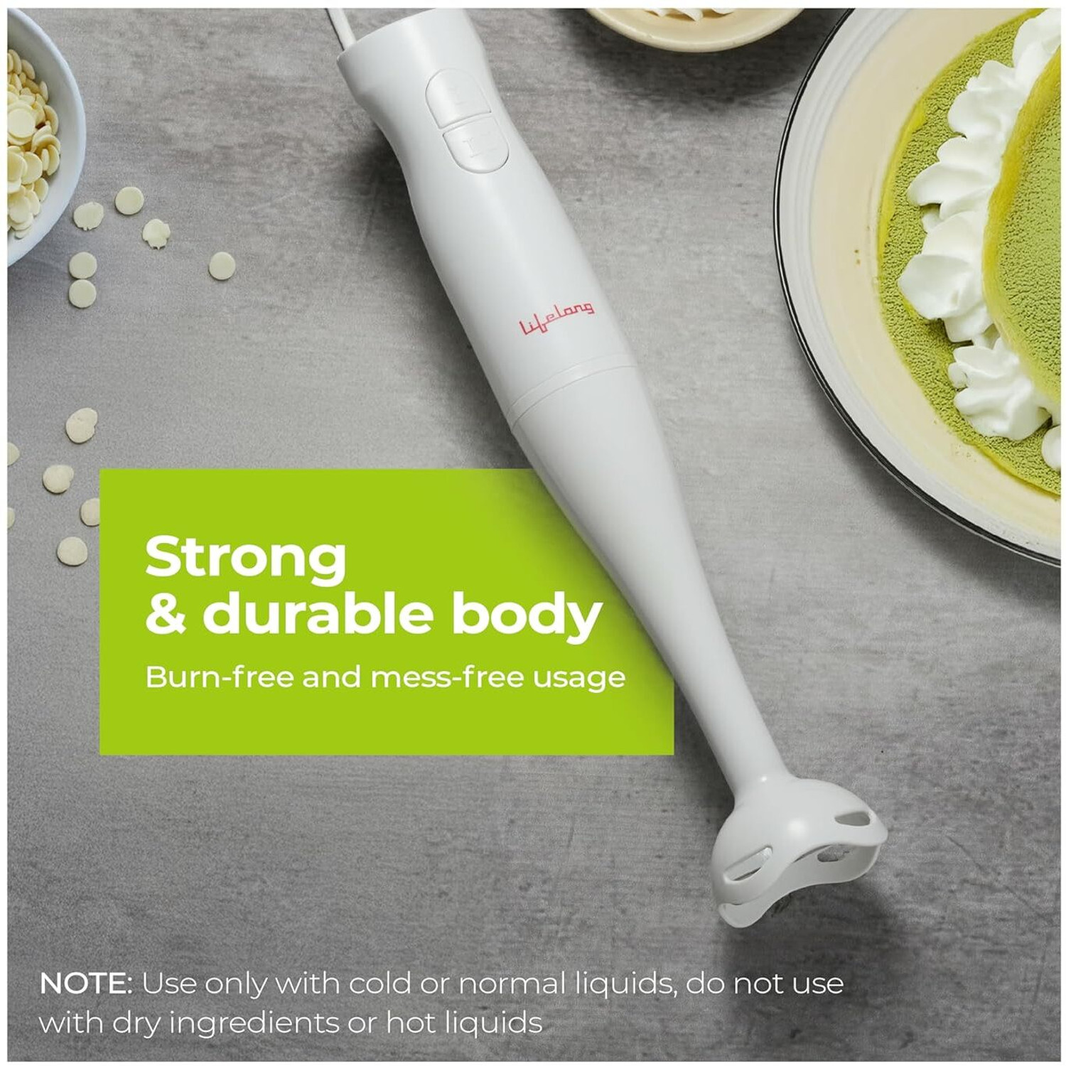 Image of Lifelong 300 W White Hand Blender