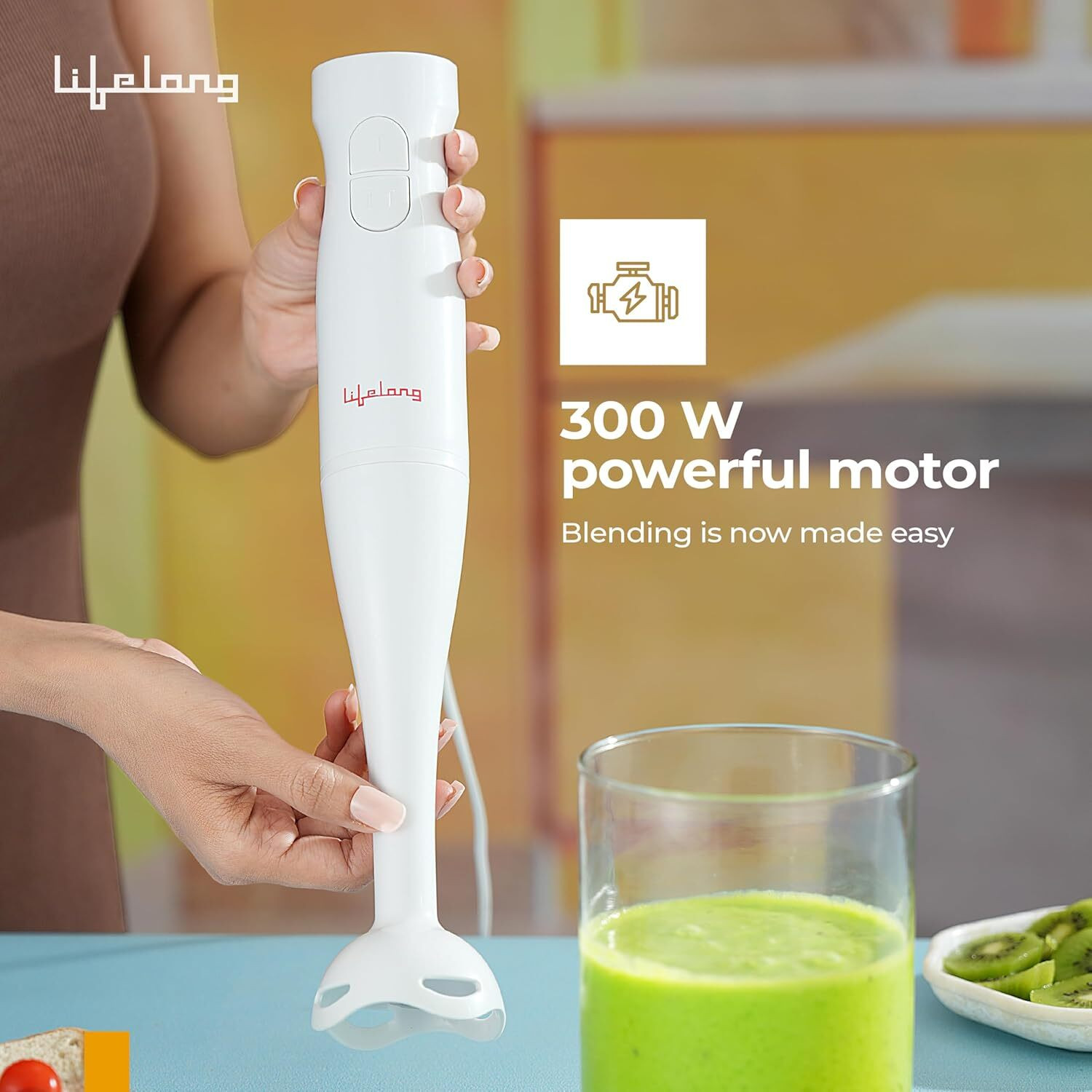 Image of Lifelong 300 W White Hand Blender