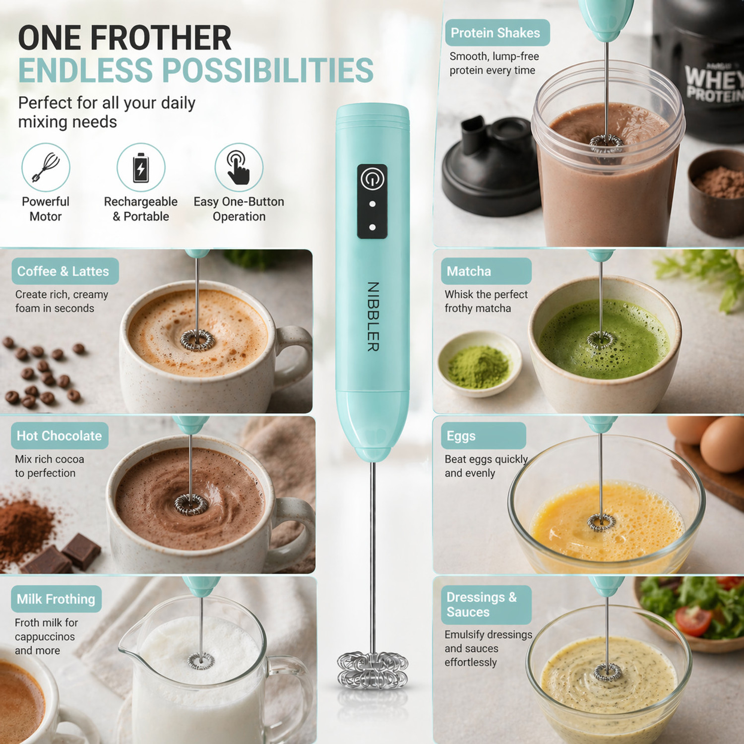 Image of SCENTY 50 W Blue Hand Blender