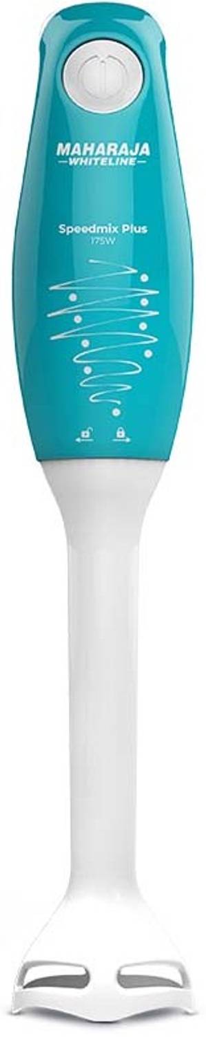 MAHARAJA WHITELINE 175 W Turquoise Blue & White Hand Blender (HB-