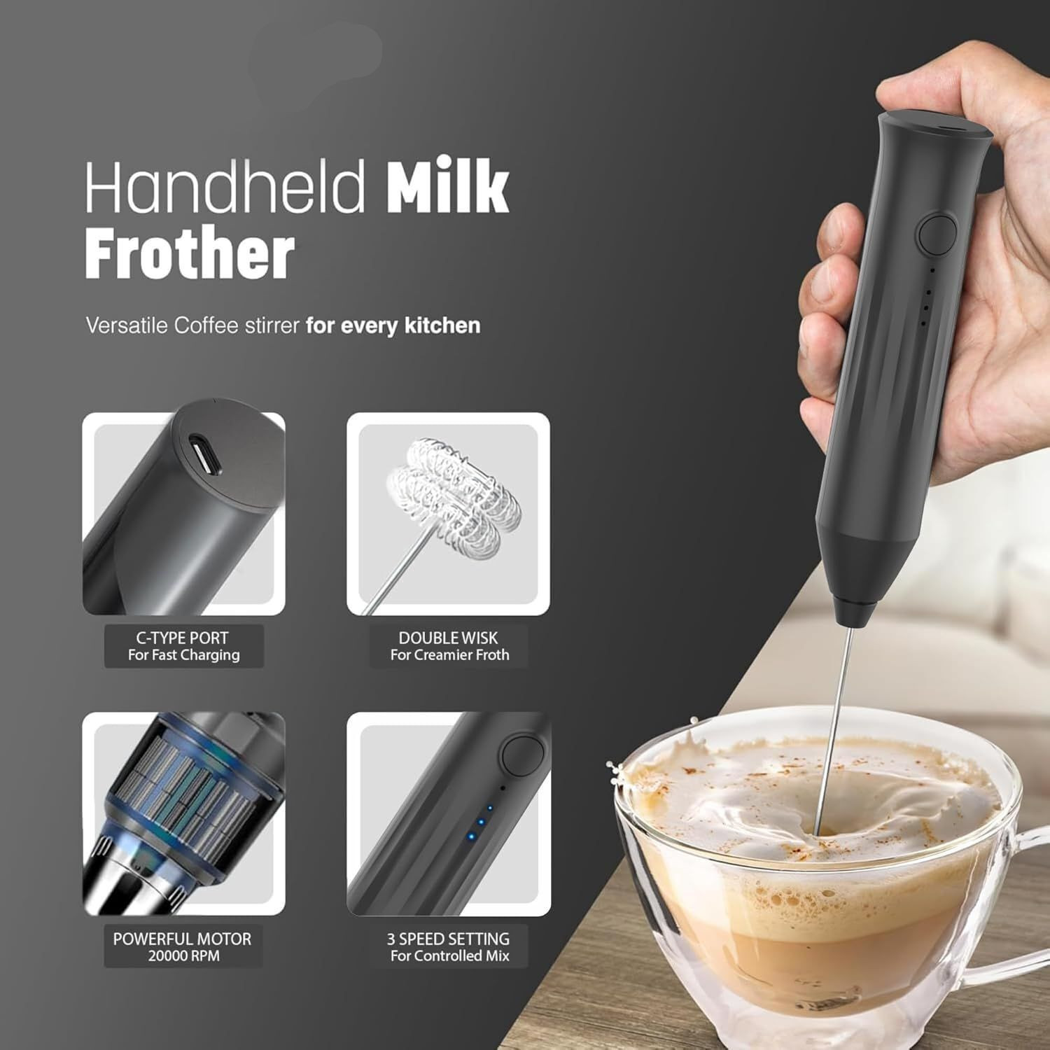 Image of PRO365 70 W Black Hand Blender