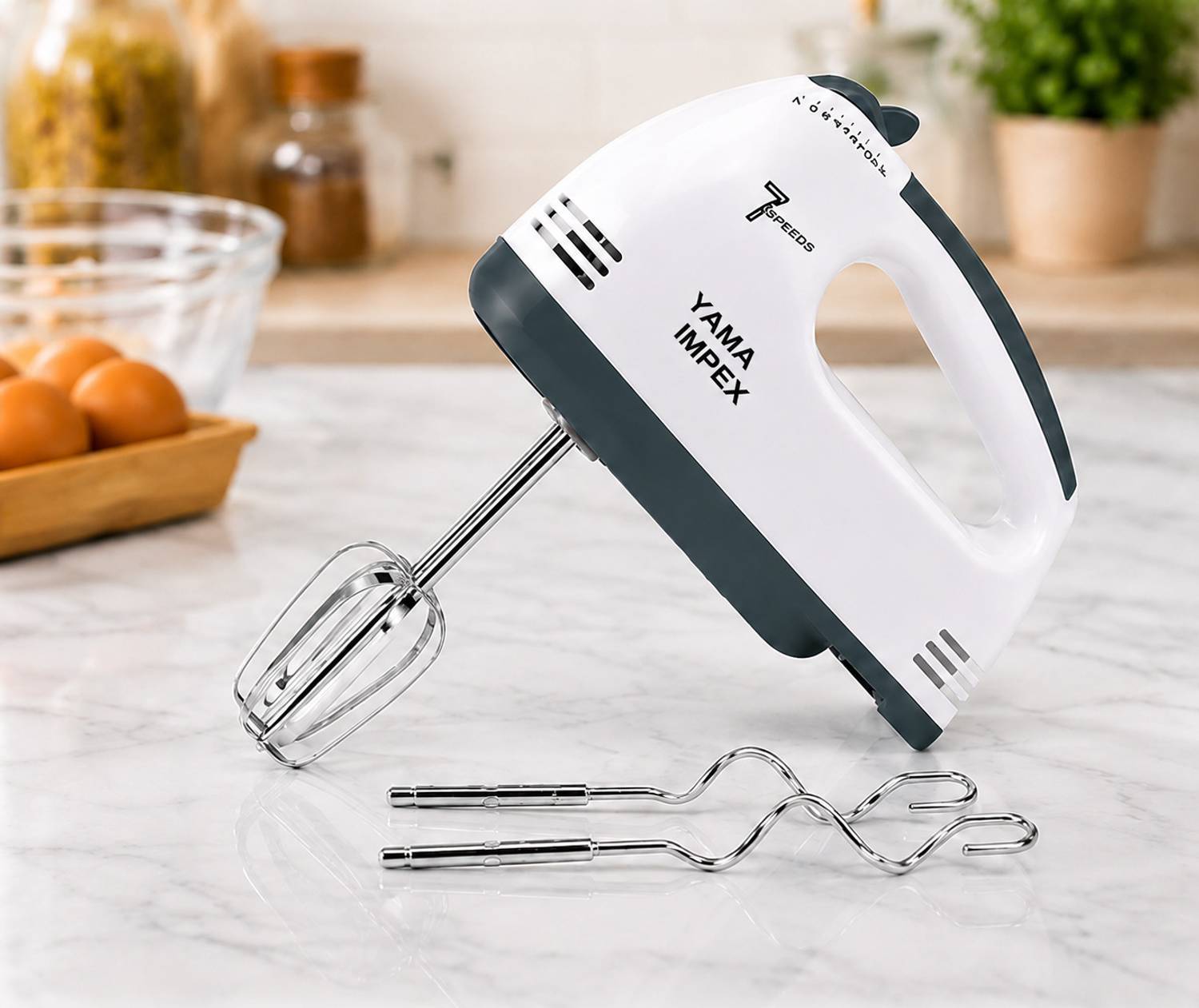 YAMA IMPEX 260 W White Electric Whisk, Hand Blender — Juicers & Blenders