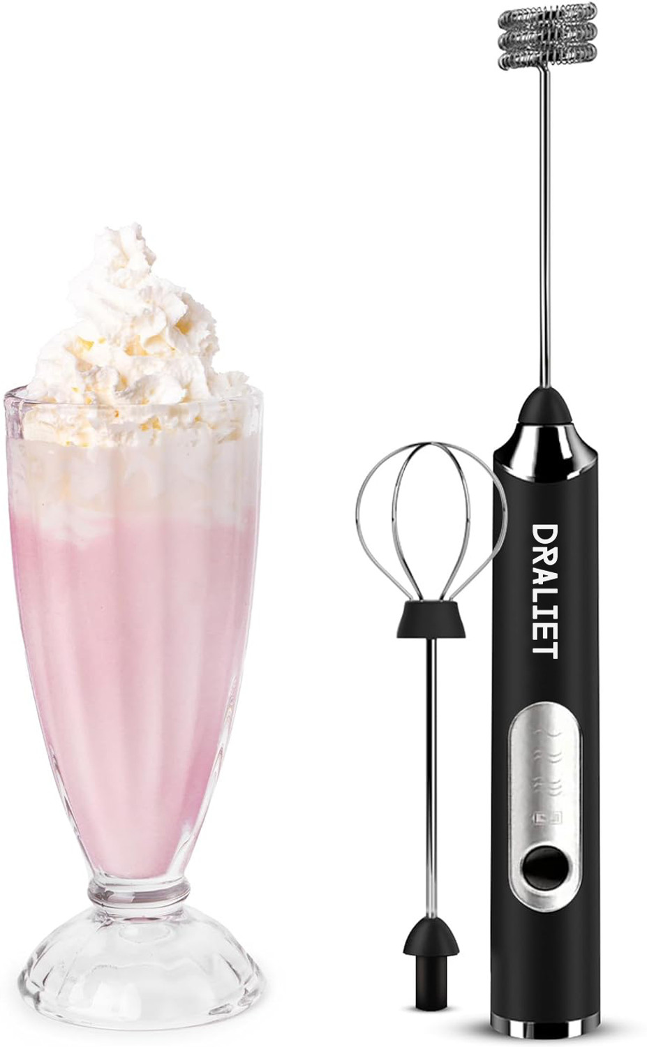 Image of DRALIET 50 W Black Hand Blender, Electric Whisk