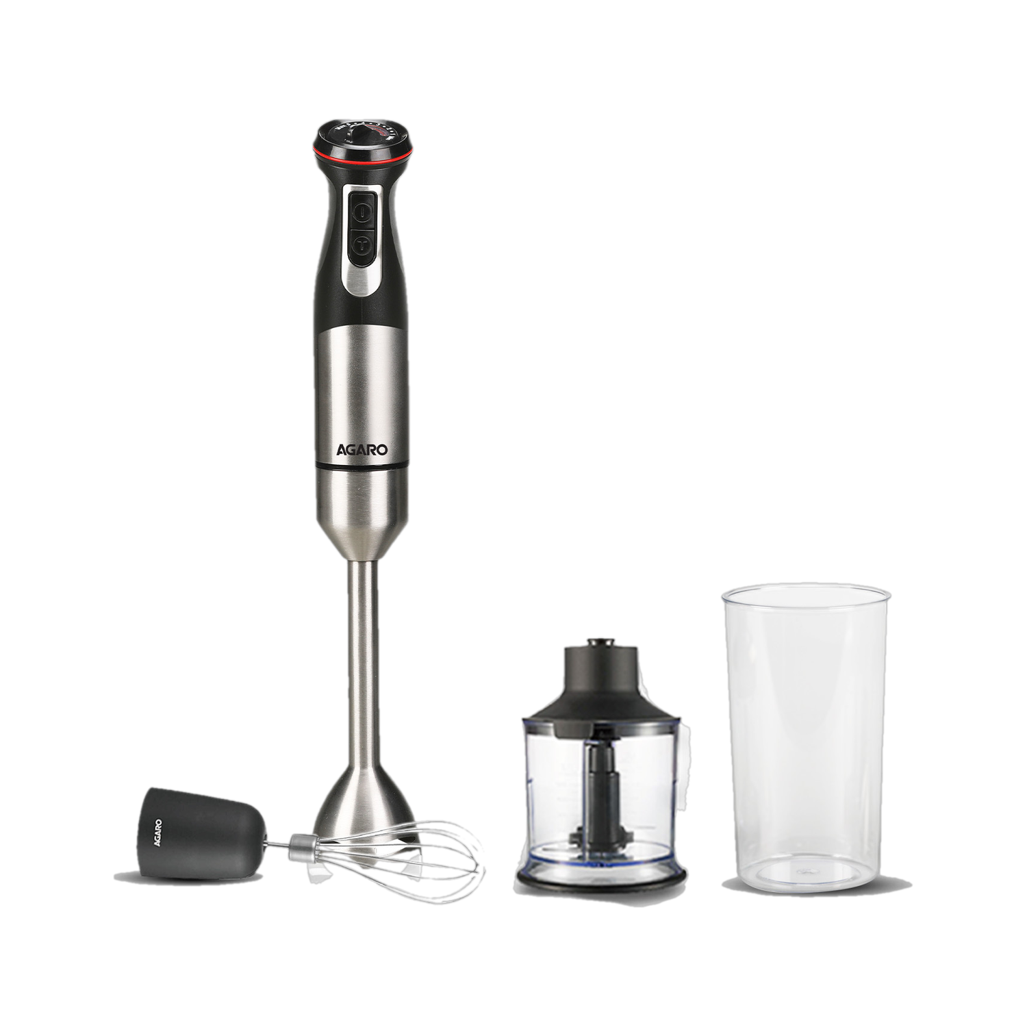 AGARO 1000W Silver Hand Blender, Chopper - Image 1