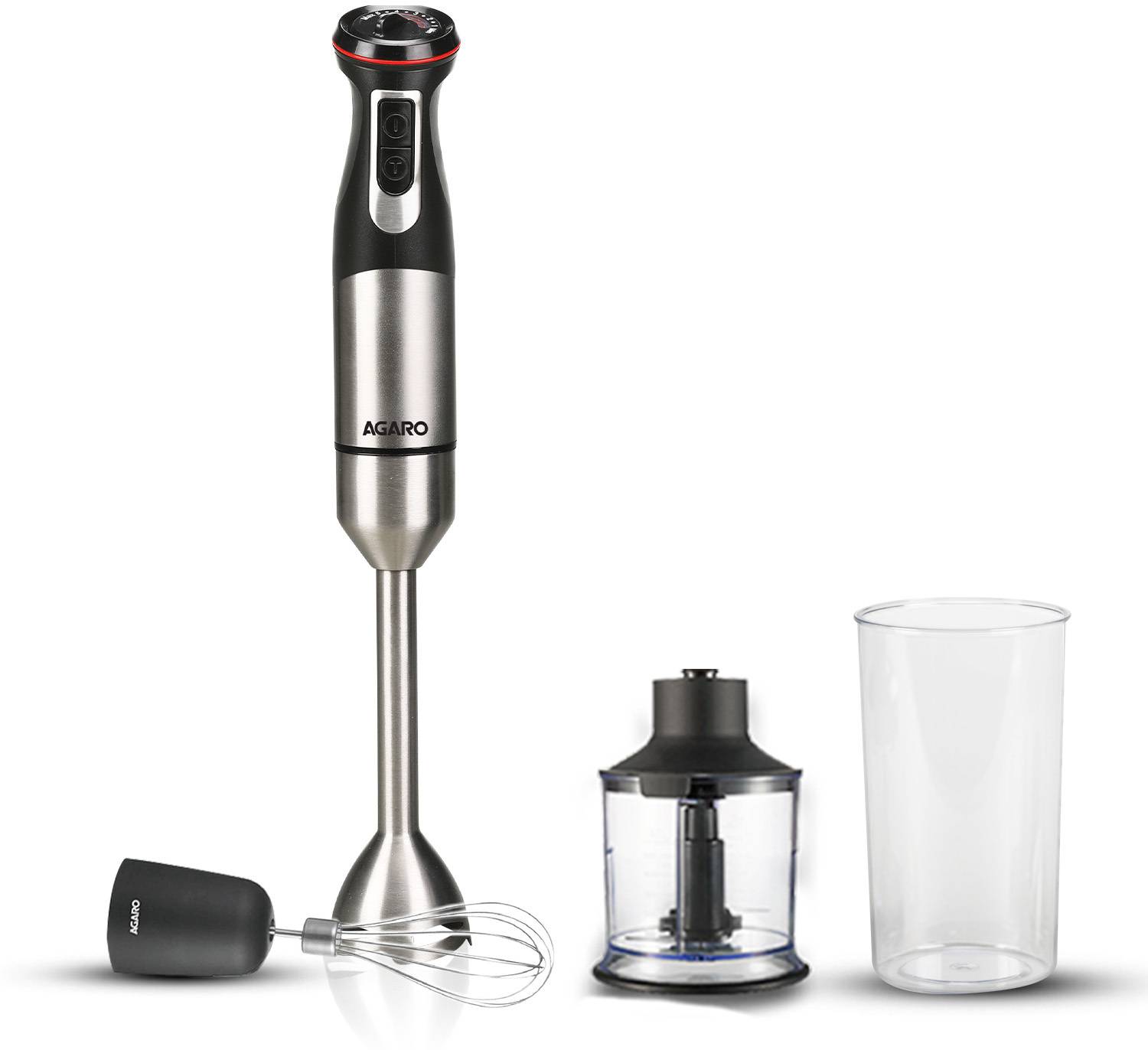 AGARO 1000 W Silver Hand Blender, Chopper (Grand Hand Blender Wit