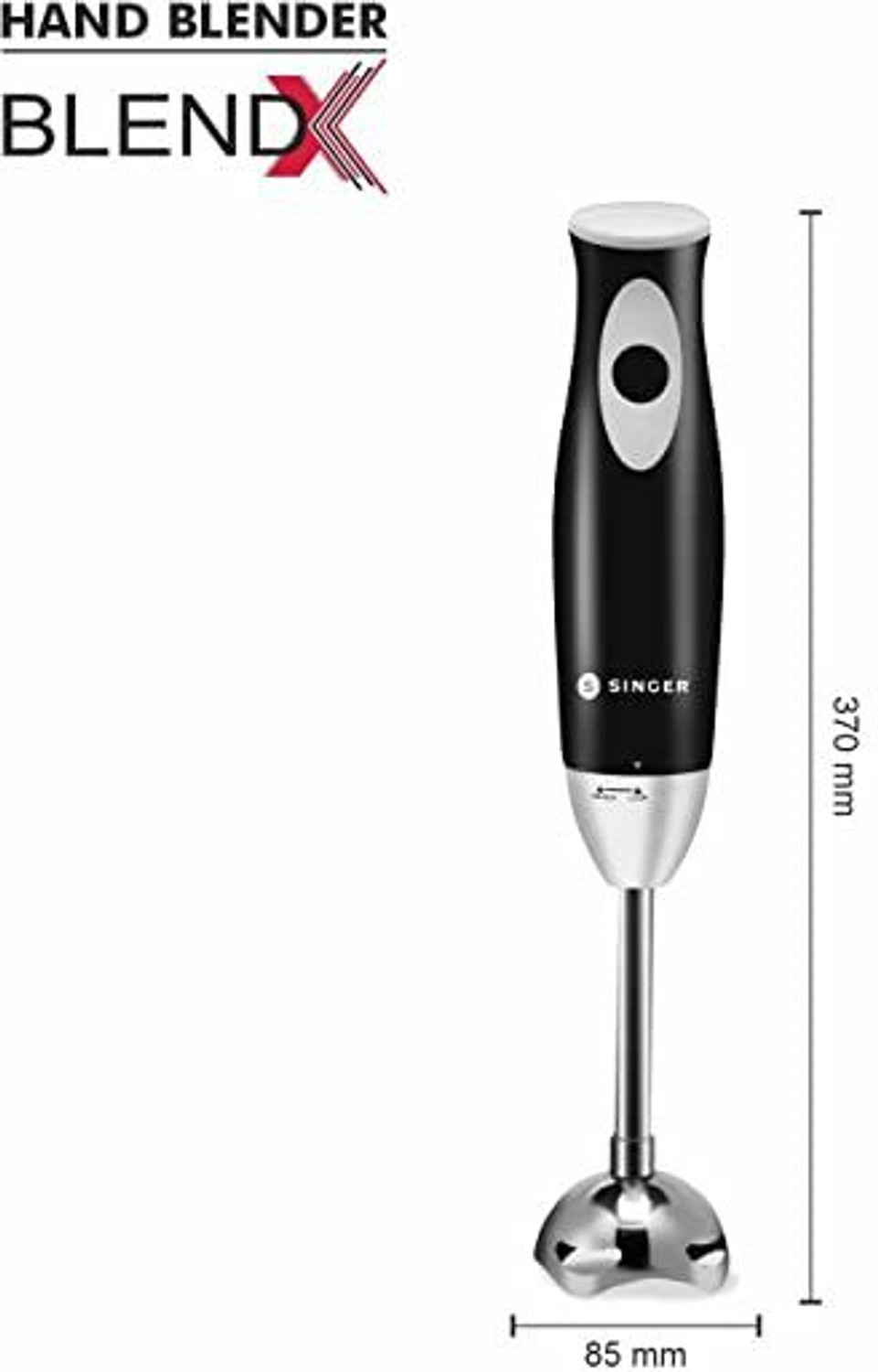 Image of SINGER 300 W White, Black Hand Blender