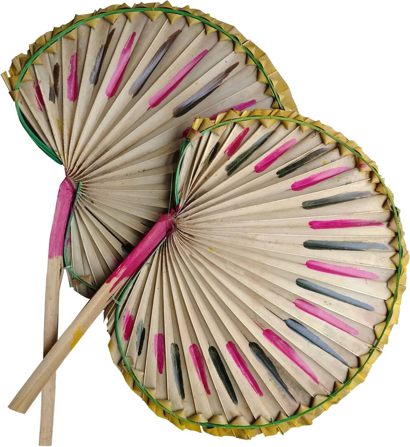 SSunshiine Self Design Yellow Hand Fan Price in India - Buy