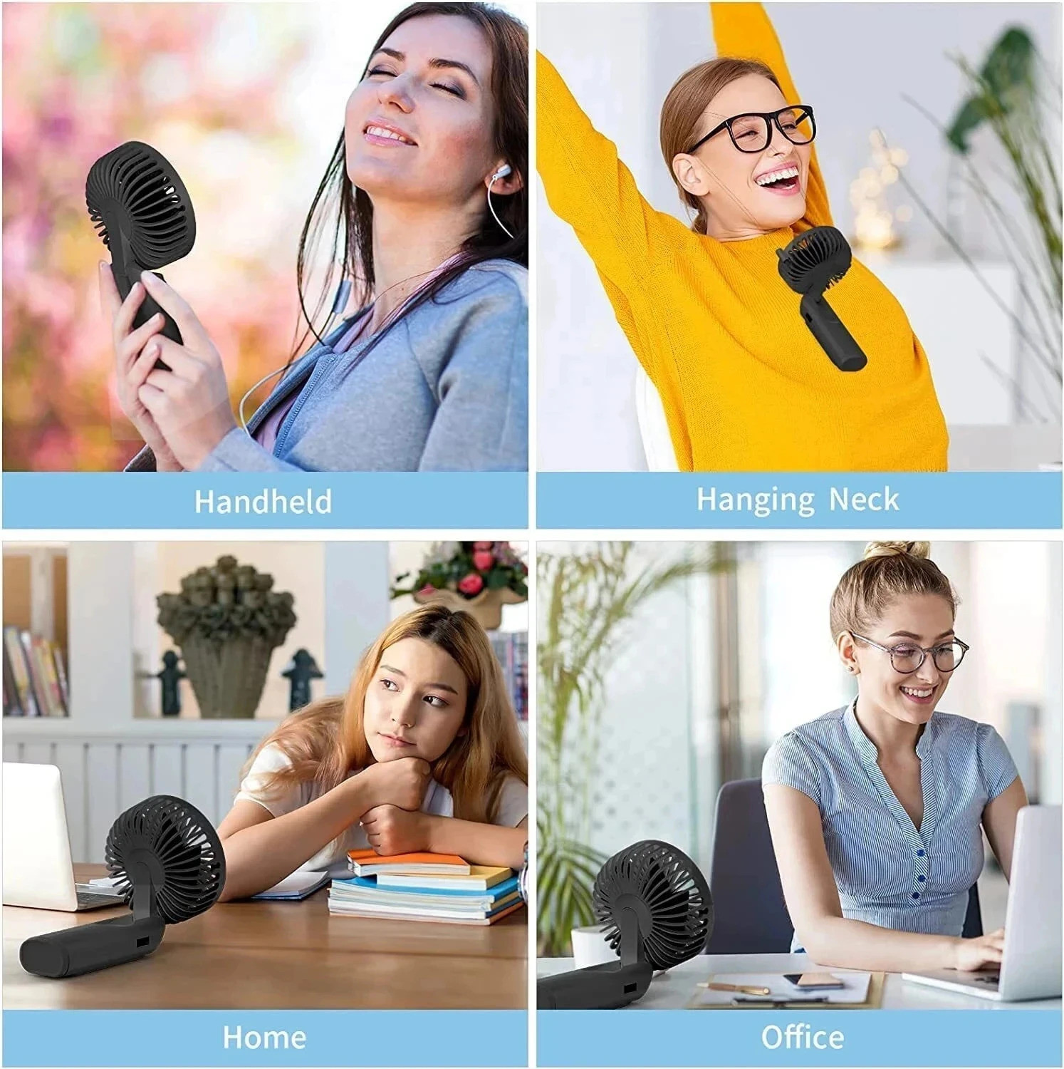Image of Buyerzone Foldable Printed Multicolor Hand Fan