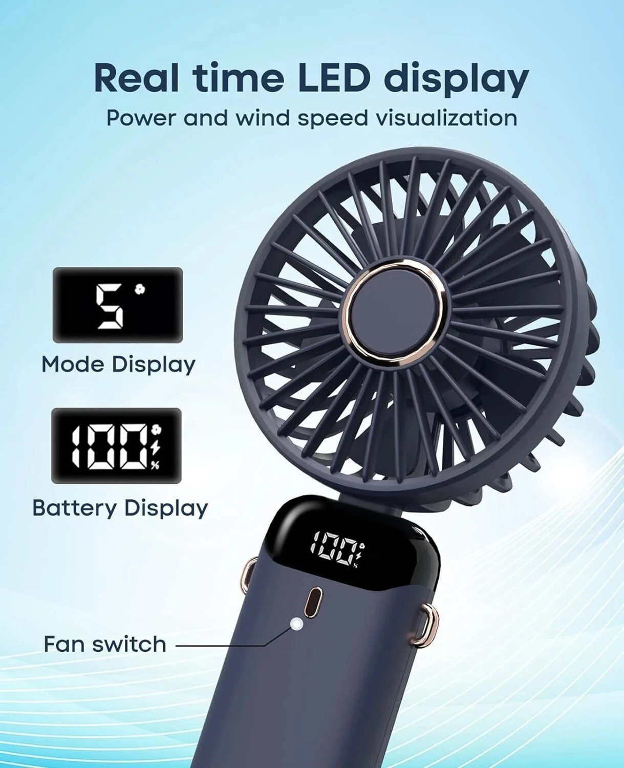 Image of Buyerzone Foldable Printed Multicolor Hand Fan