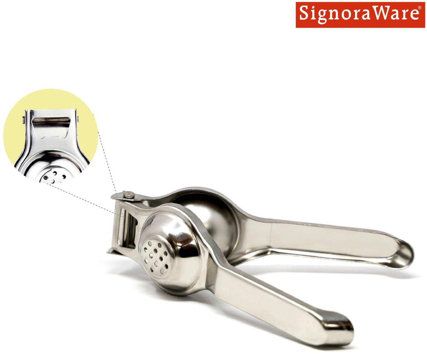 Image of Signoraware Steel Stainless Steel Lemon Squeezer Hand Juicer