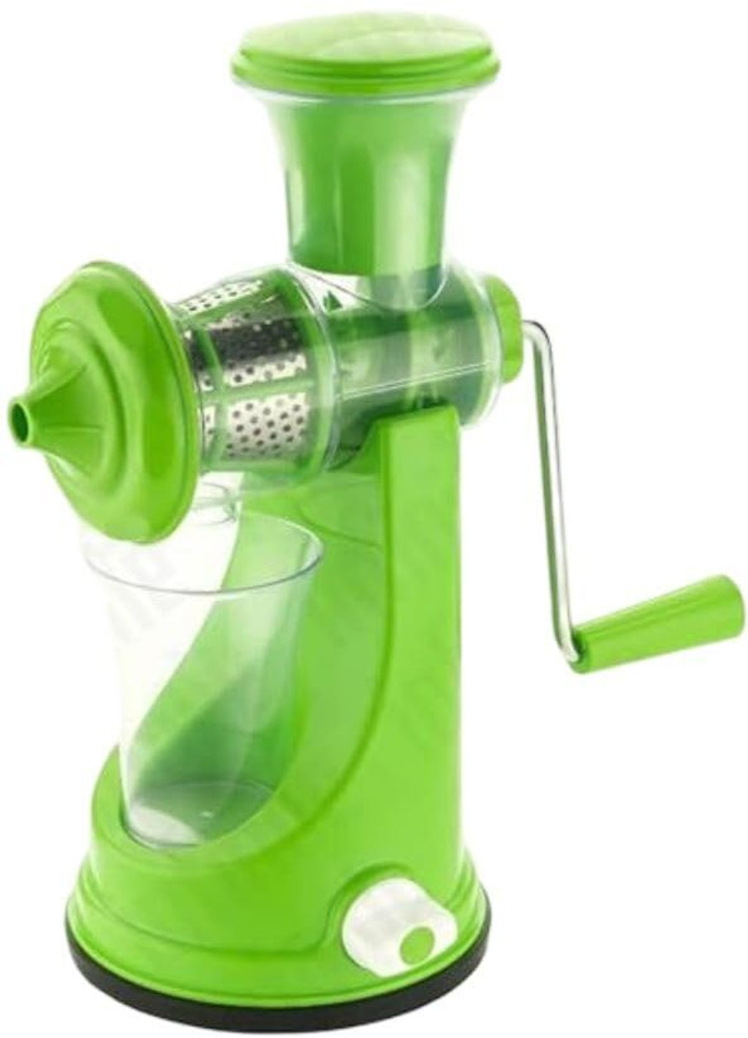 Image of Zubix Steel Plastic Fruit Juicer Juice Making Machine with Steel Handle, Green Hand Juicer