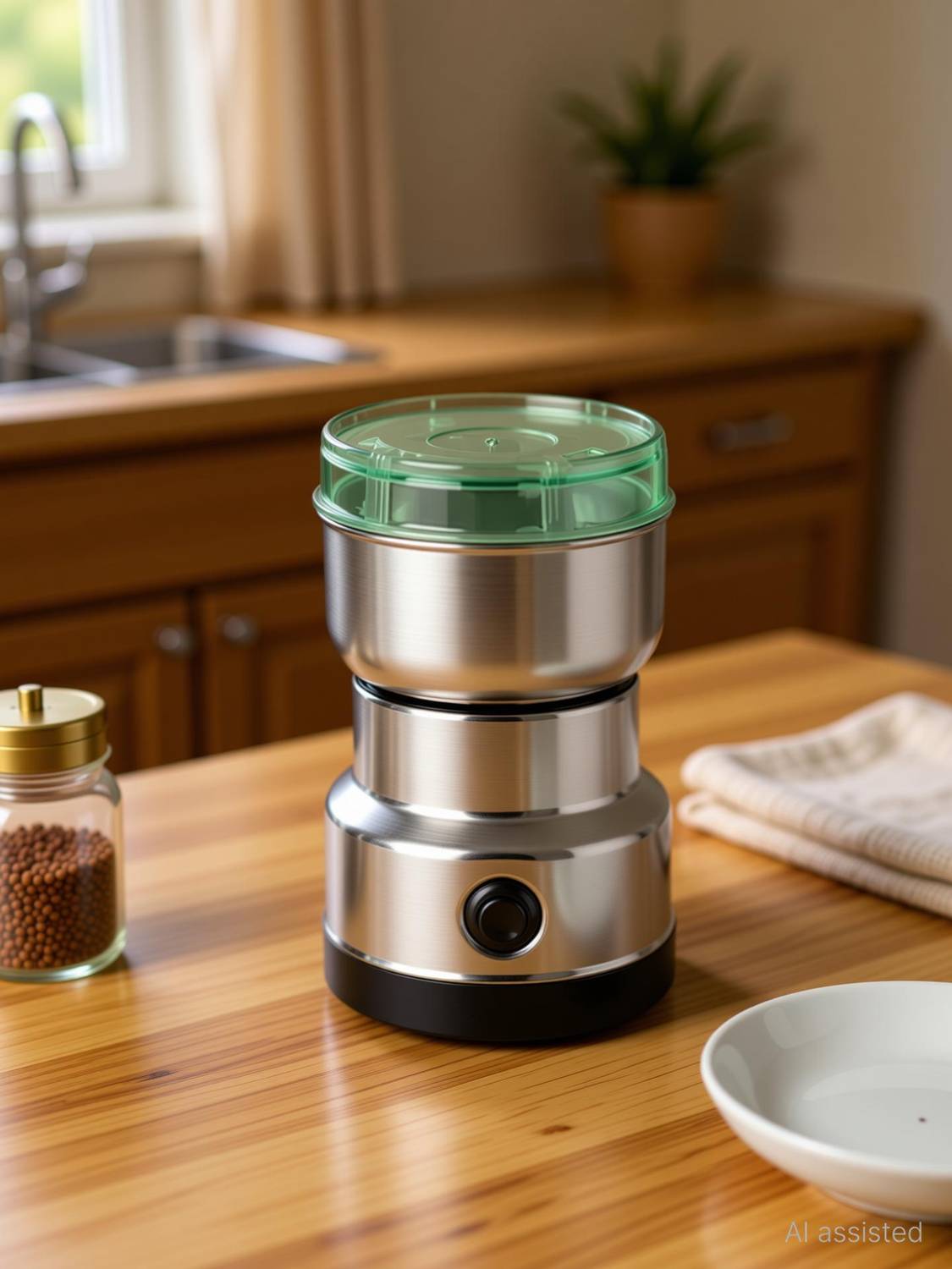 RNASUN Steel Nima Japan Food Grinder Silver - Image 1