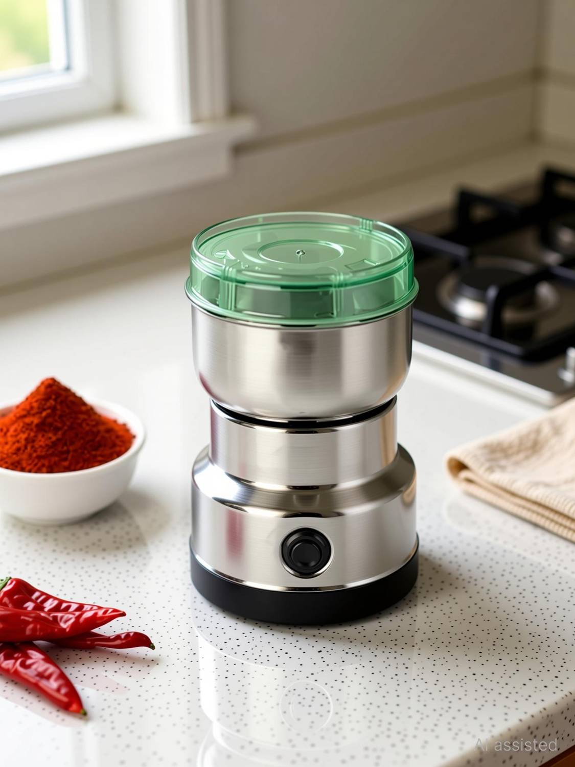 RNASUN Steel Nima Japan Food Grinder Silver - Image 2