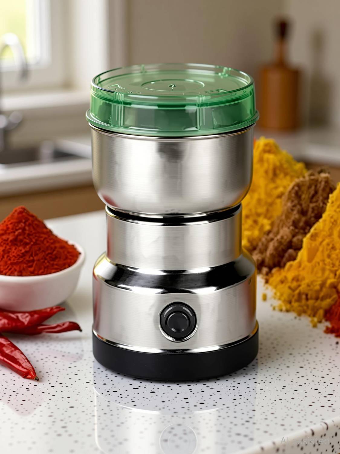 RNASUN Steel Nima Japan Food Grinder Silver - Image 3