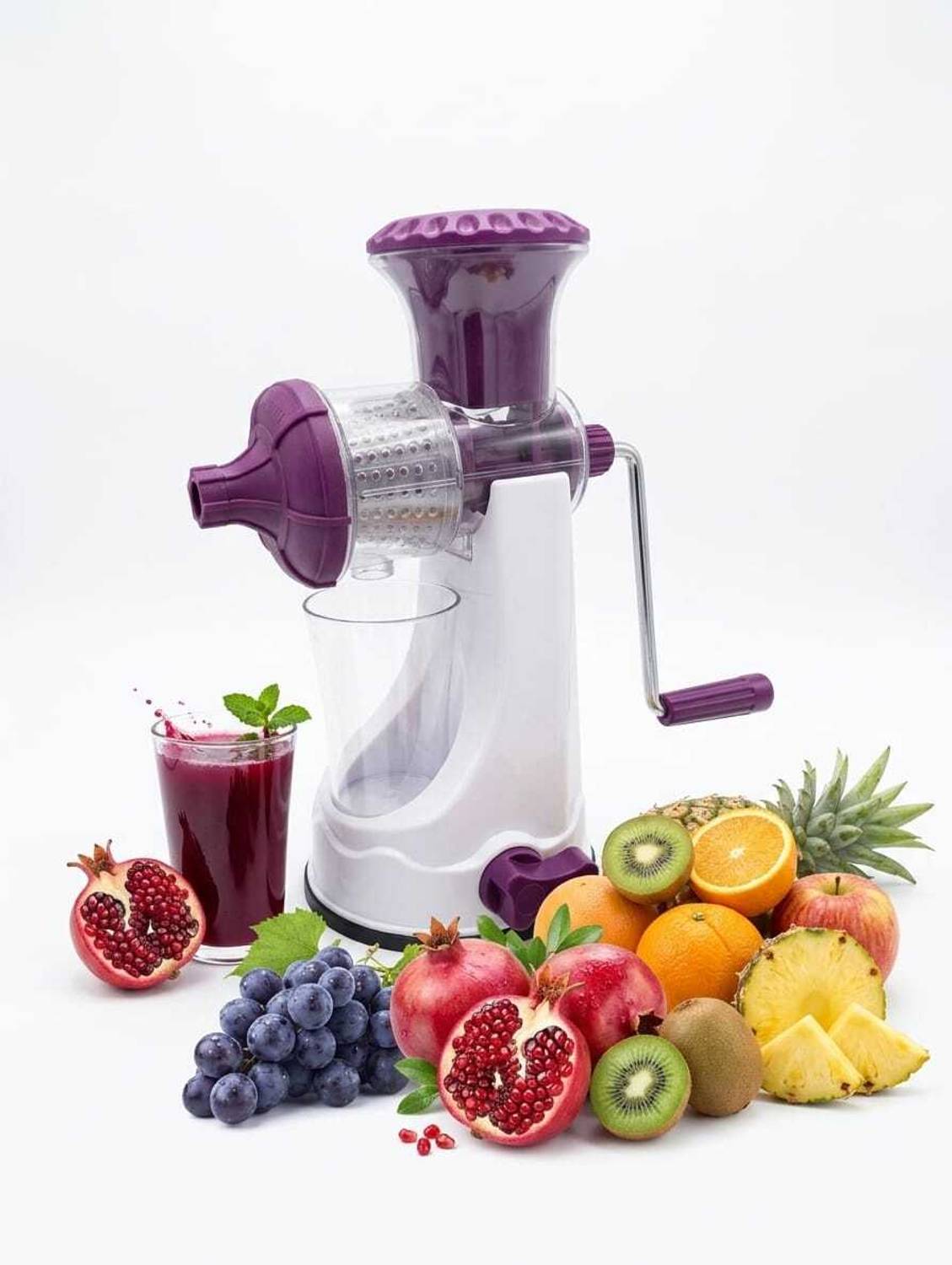 ADALEE Plastic Magenta Hand Juicer