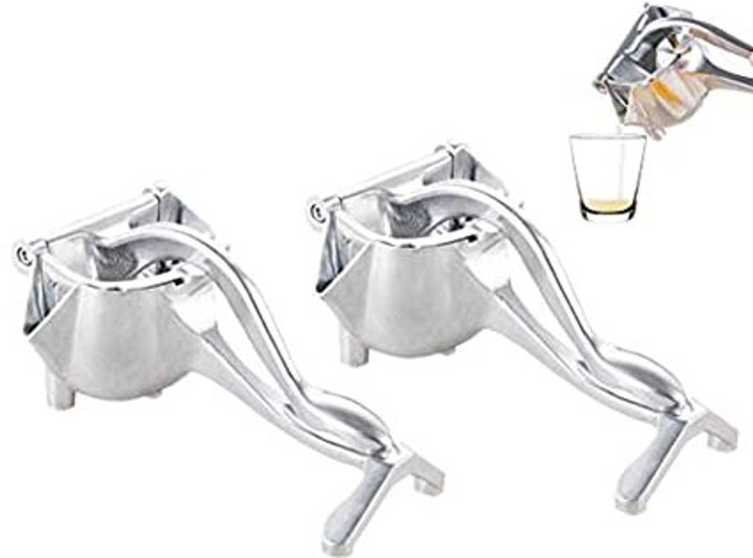 AVNAM Aluminium 2pcs Aluminium Hand Juicer Hand Juicer