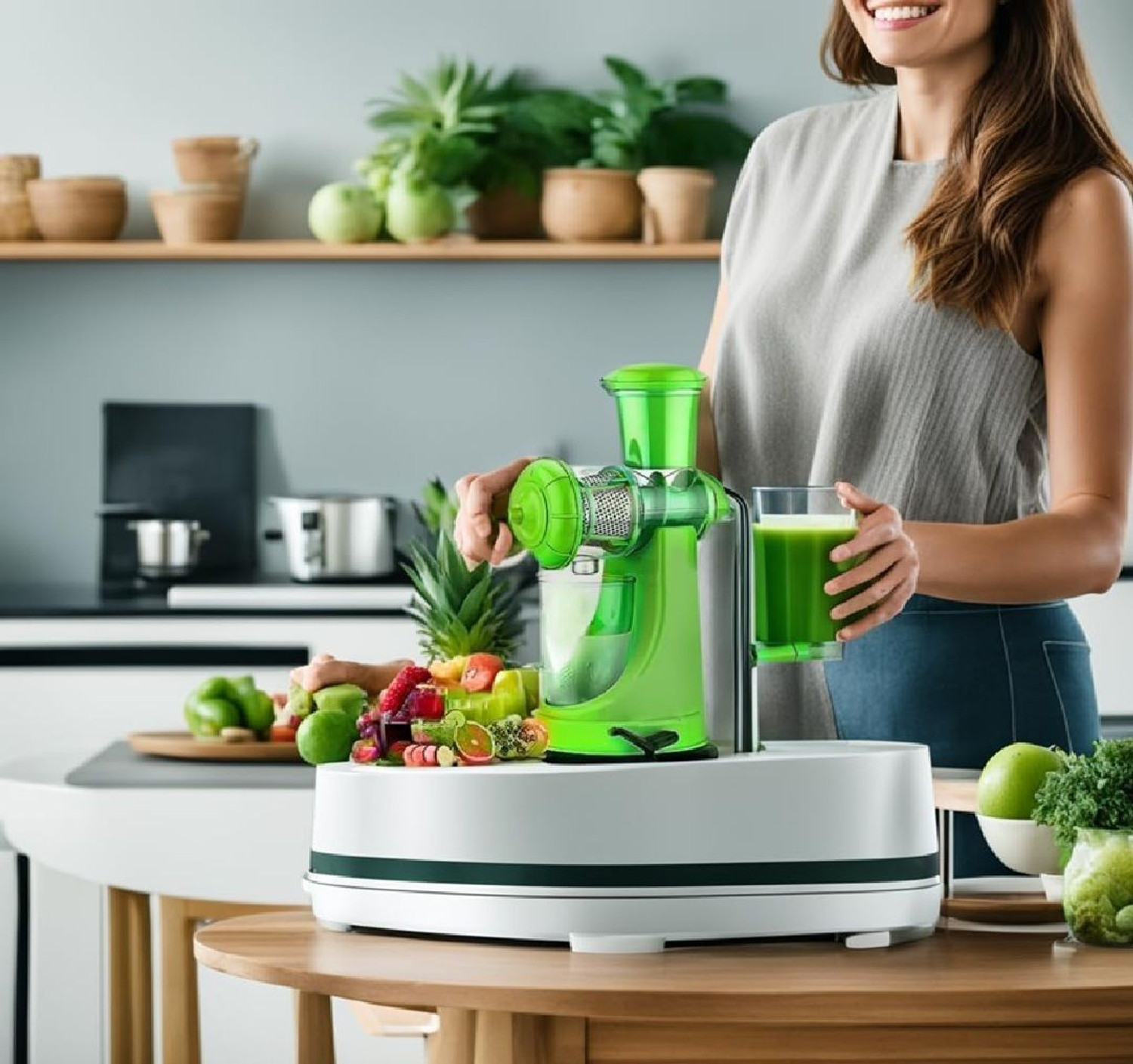 Image of Zubix Plastic, Steel Plastic Hande Juicer Machine With a Jar With Steel Handle pack of 3 Hand Juicer