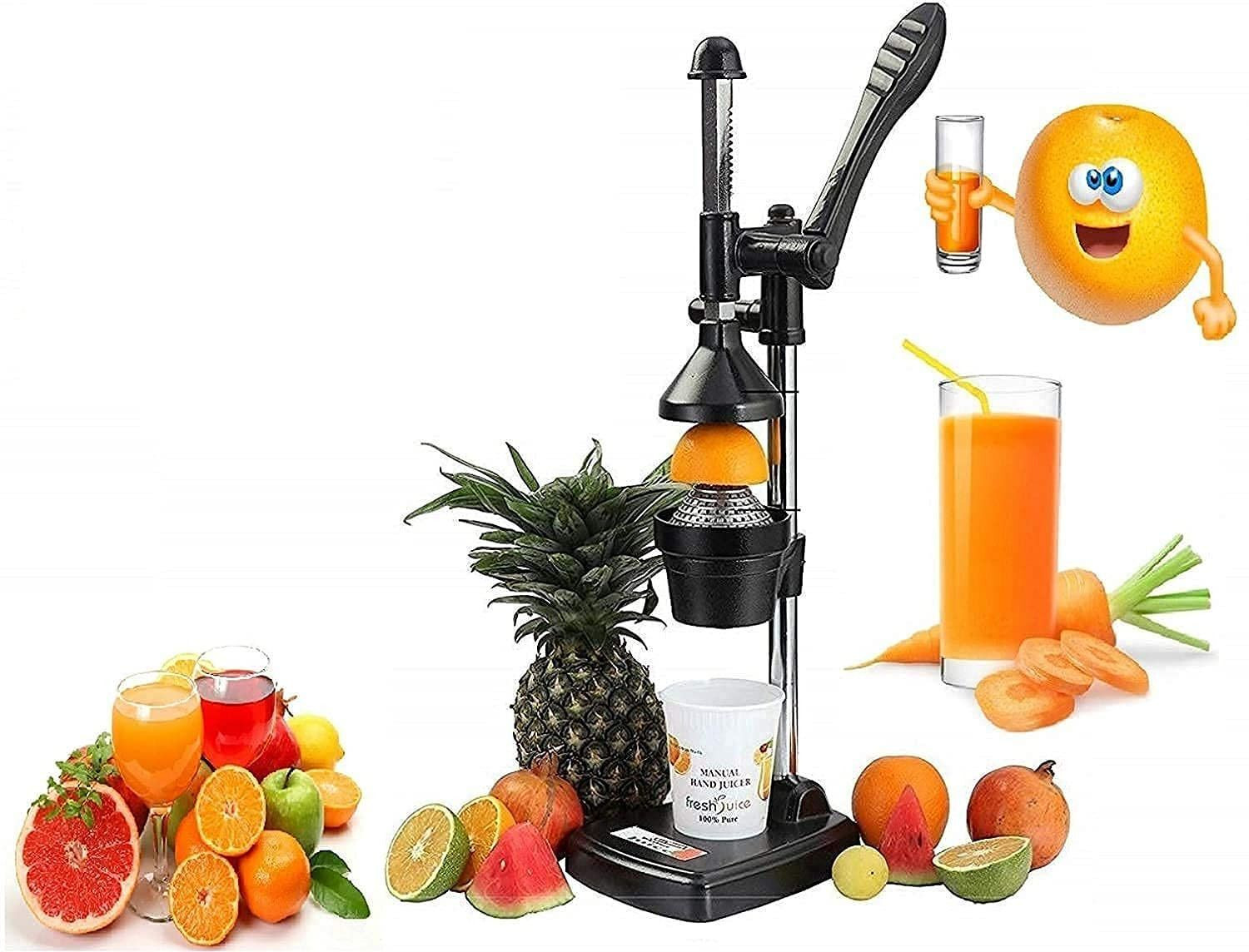 Image of Labgo Aluminium Aluminium Hand Press Juicer Citrus Juicer For Mosambi, Pomegranate, Orange Juice Hand Juicer