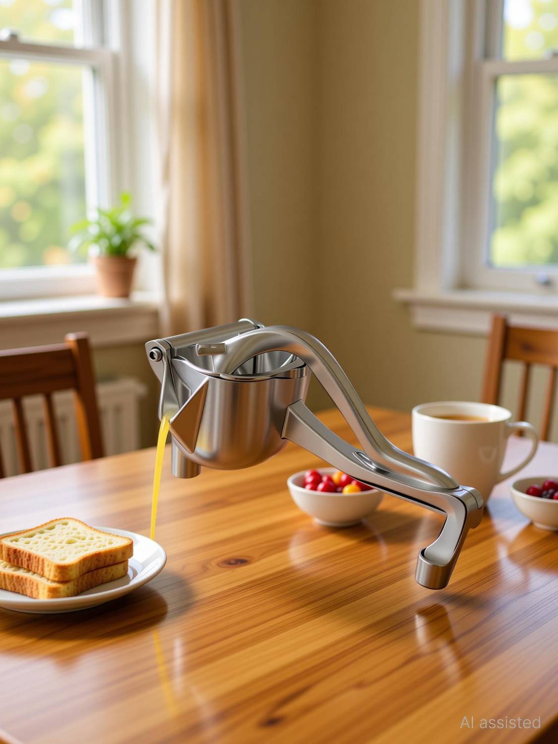 Amozkart Steel Fruit Juice Squeezer Citrus Press Heavy Duty Hand Press Manual Fruit Juicer Hand Juicer