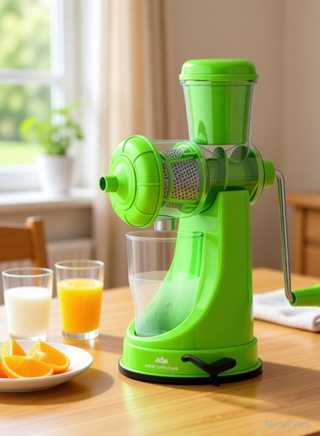 Image of SqueezeUp Plastic, Steel Plastic Fruit Juicer Juice Making Machine with Steel Handle, Hand Juicer Hand Juicer