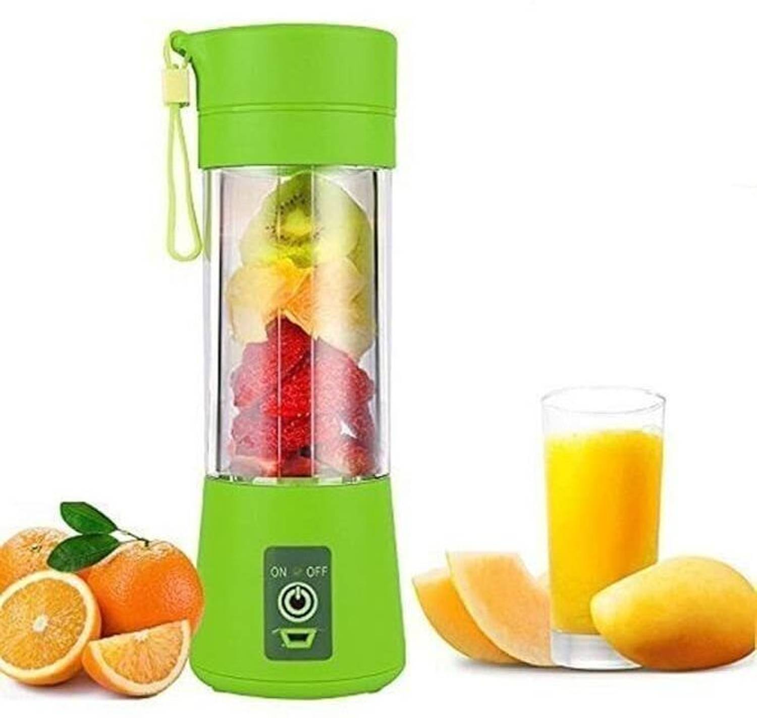 FOCUSSTER Plastic Portable 6-Blade Juicer Blender , USB Rechargeable Juicer Grinder Hand Juicer - Image 3