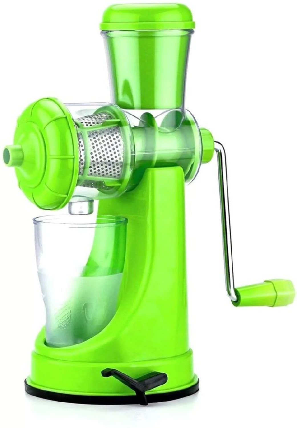 Image of Zubix Plastic, Steel Plastic Hande Juicer Machine With a Jar With Steel Handle pack of 3 Hand Juicer