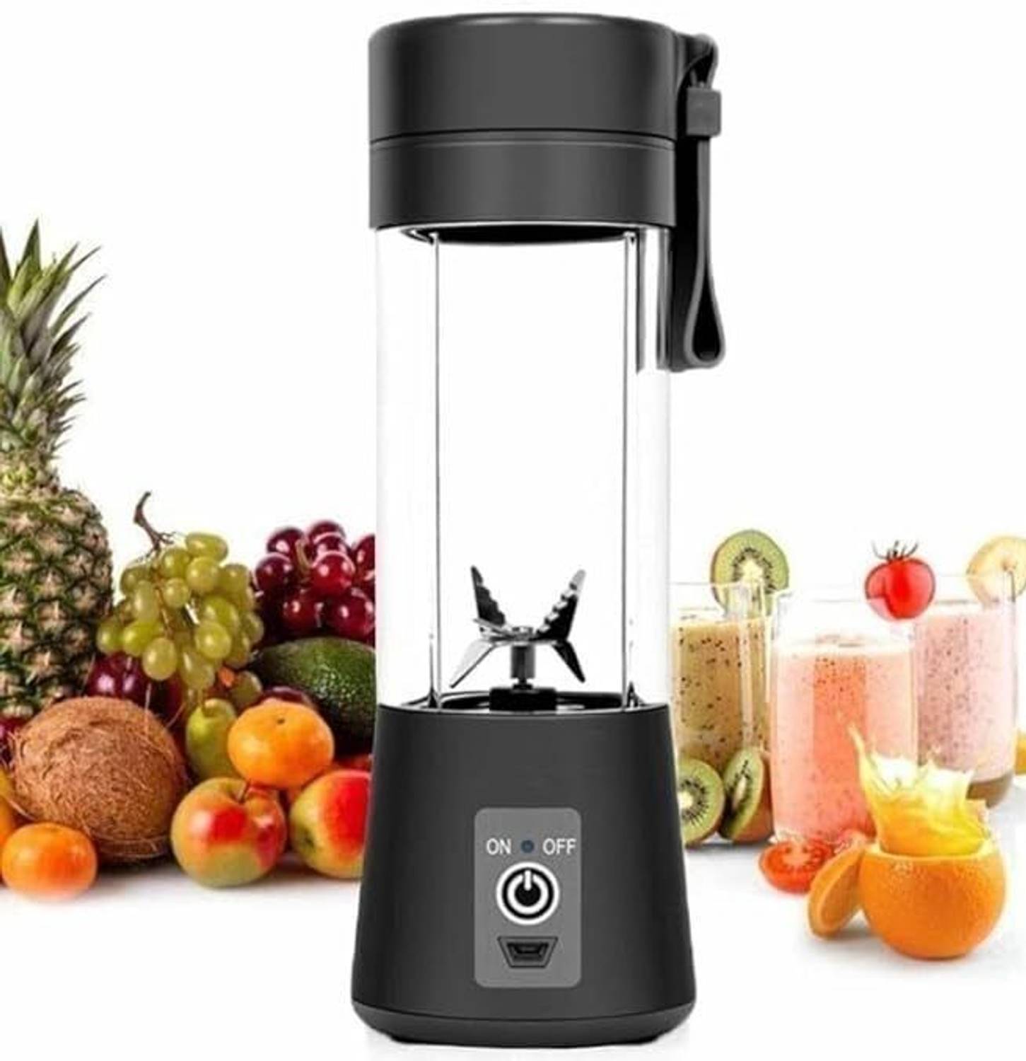 Zenkaro Mini Juicer Mixer with 6 Blades - Image 4