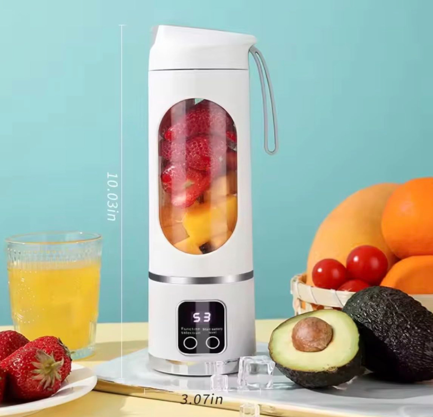 Image of NexusHut 450ml Portable Electric blender: USB Rechargeable Smoothie & Shake Maker HS-860 25 W Juicer Mixer Grinder