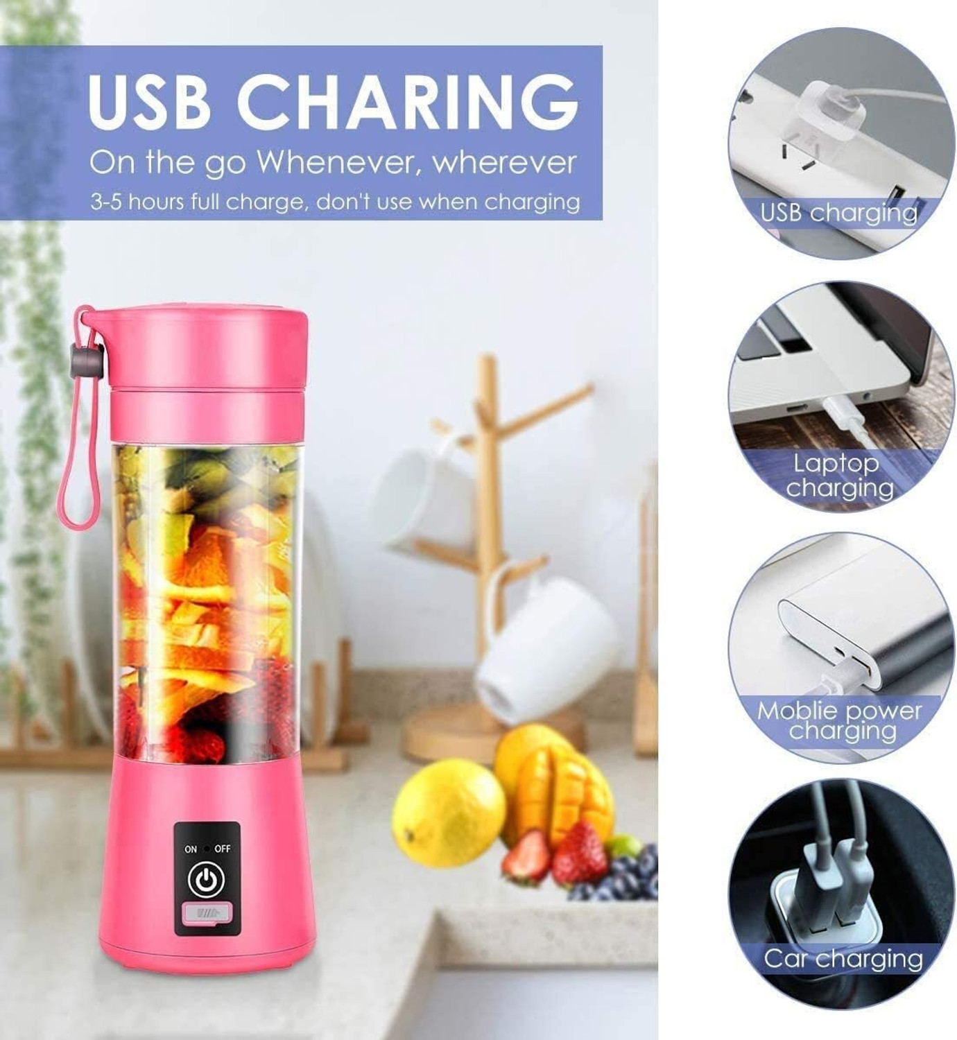 Image of VS TRENDY PORTABLE BLENDER PRO 200 W Juicer