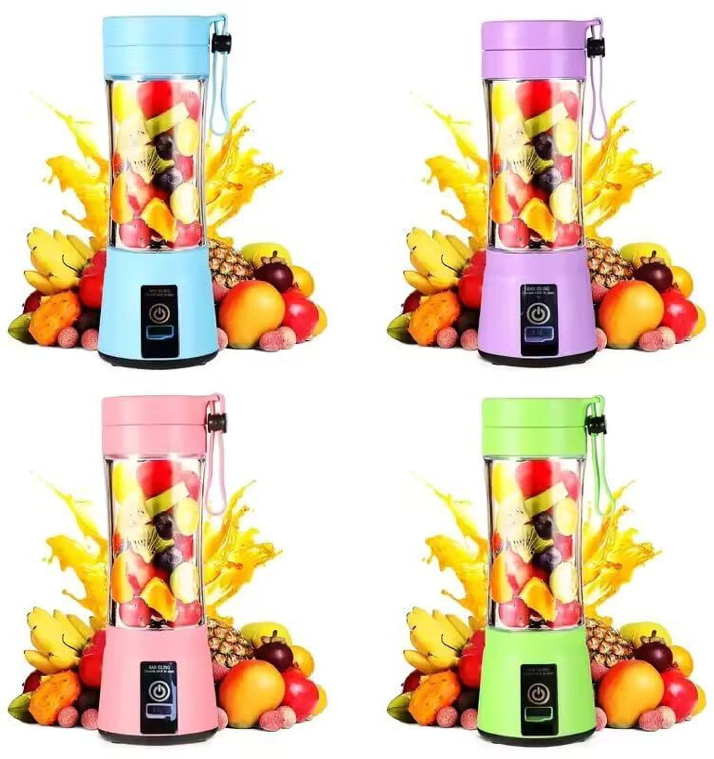 Image of Udghosh Creation New Juice Mixer Bottle,Fruit Juice Machine,USB Rechargeable Personal Size Juicer 220 W Juicer