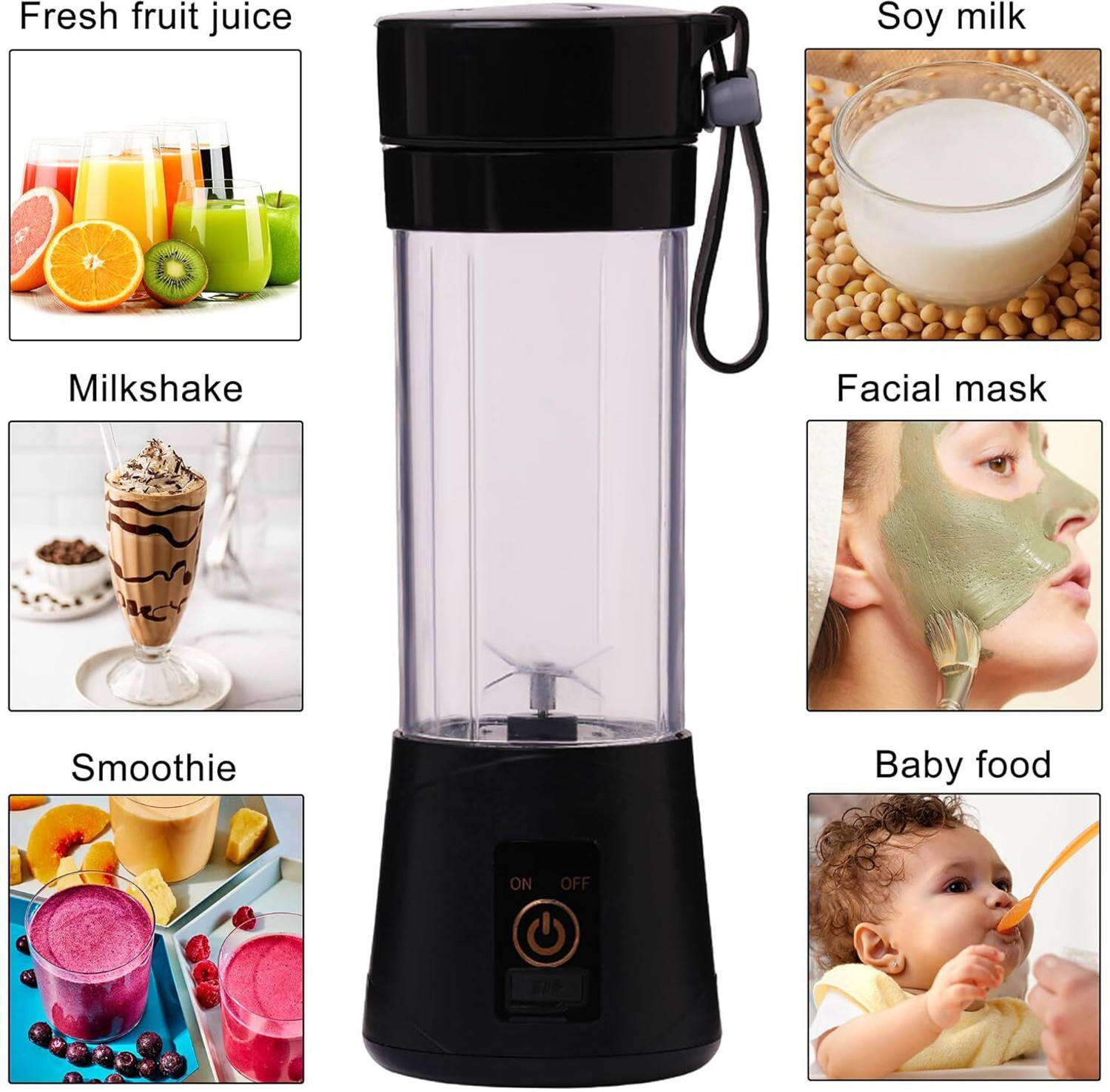 Image of R.T. Impex Portable Nail Drill Professional Portable 380ML 6 Blade J-u-!-c-e-r with Home 220 W Juicer